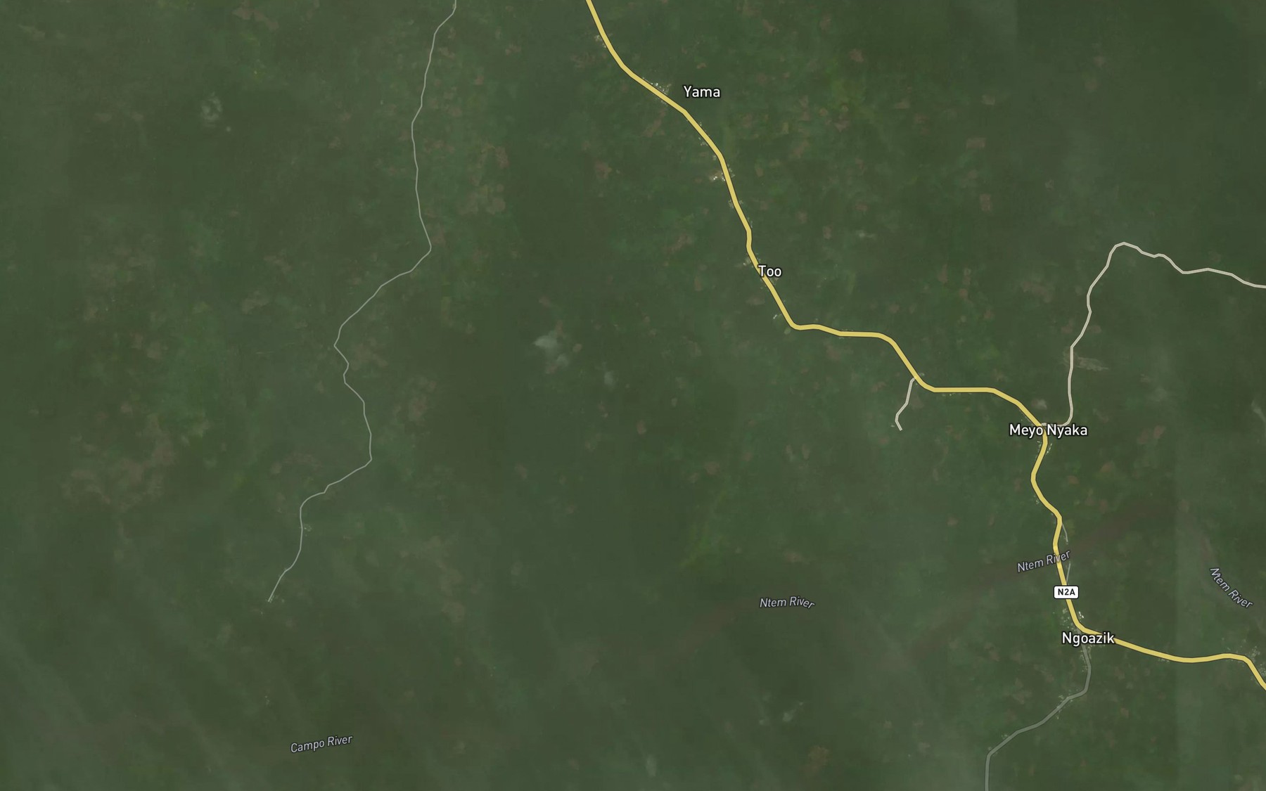 Satellite map of the Ezezama