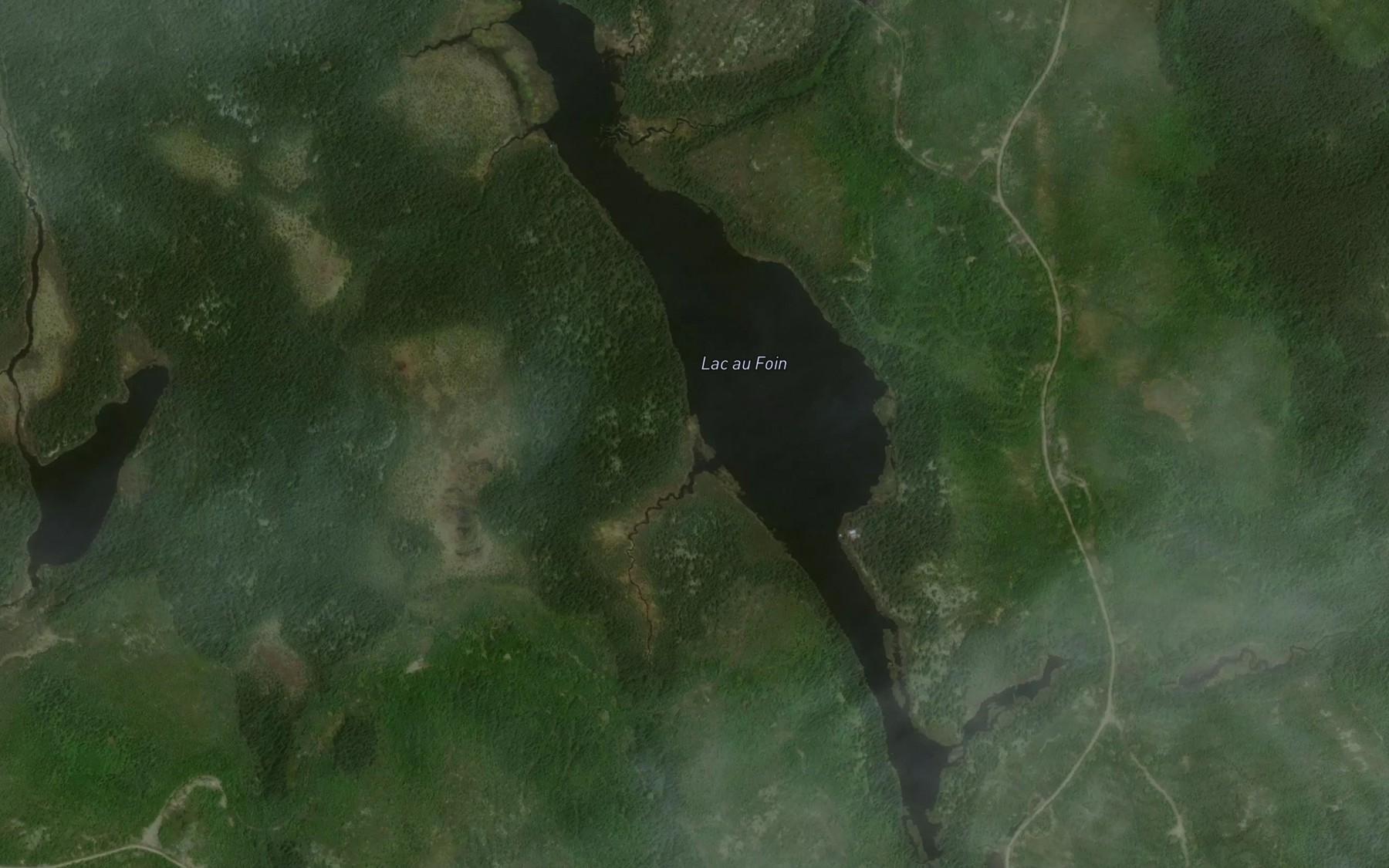 Satellite map of the Lac au Foin