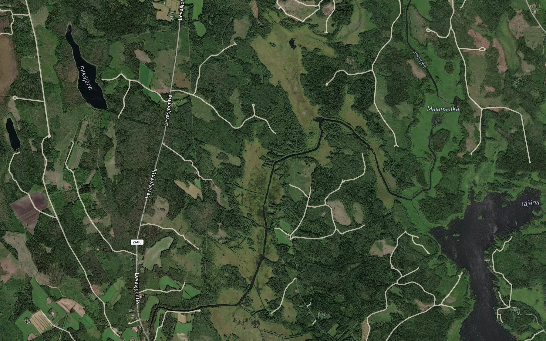 Satellite map of the Hirvisalmi