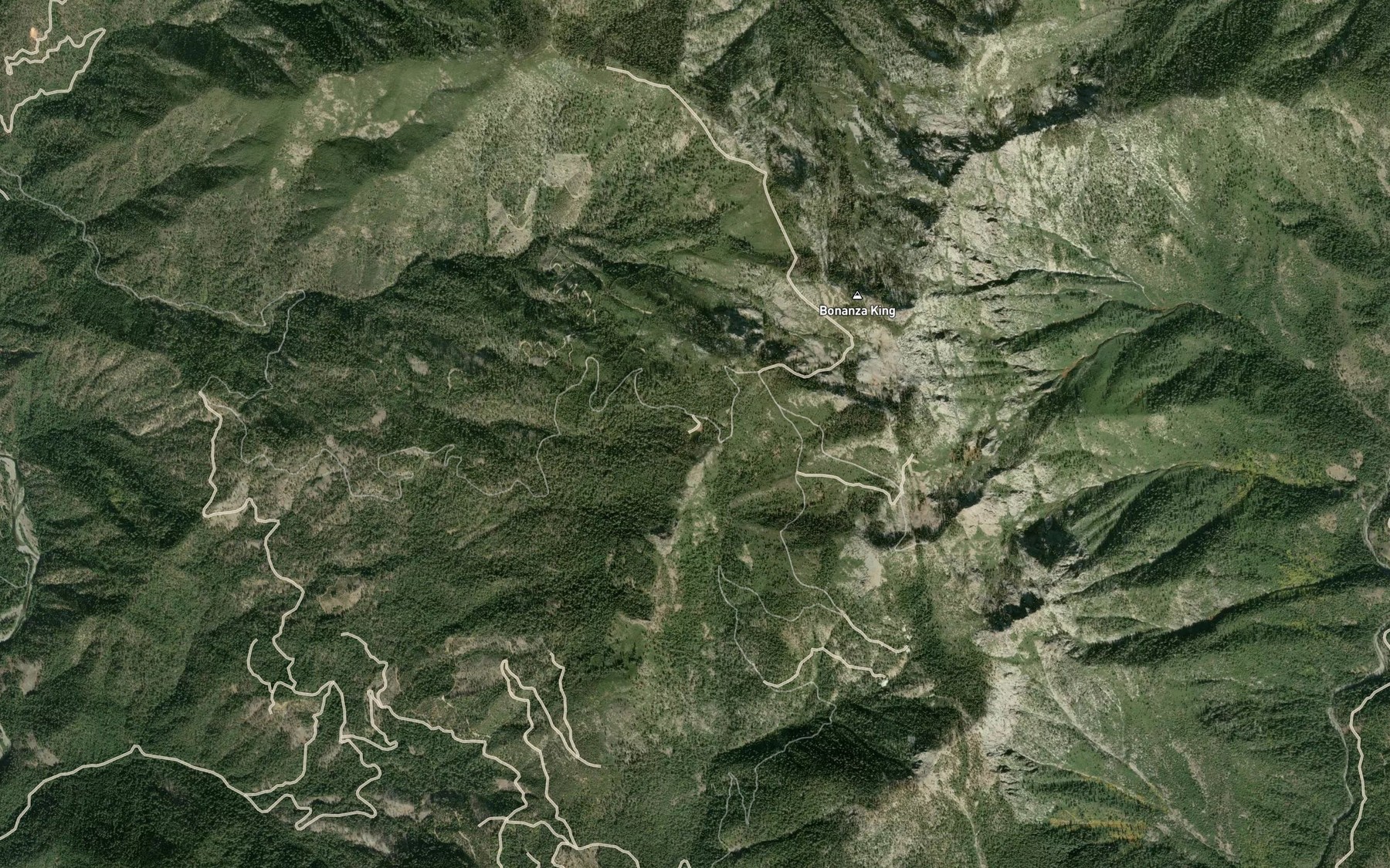 Satellite map of the Scorpion Lake