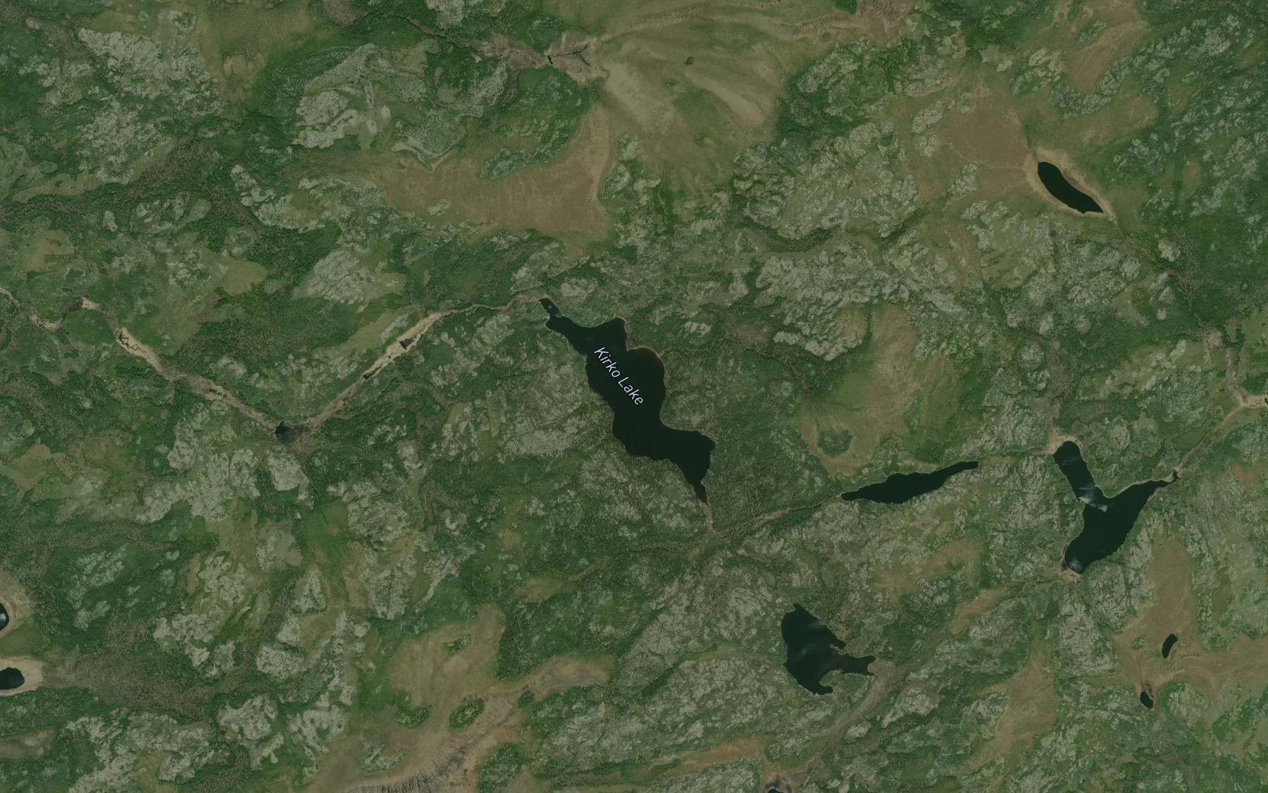 Satellite map of the Kirko Lake