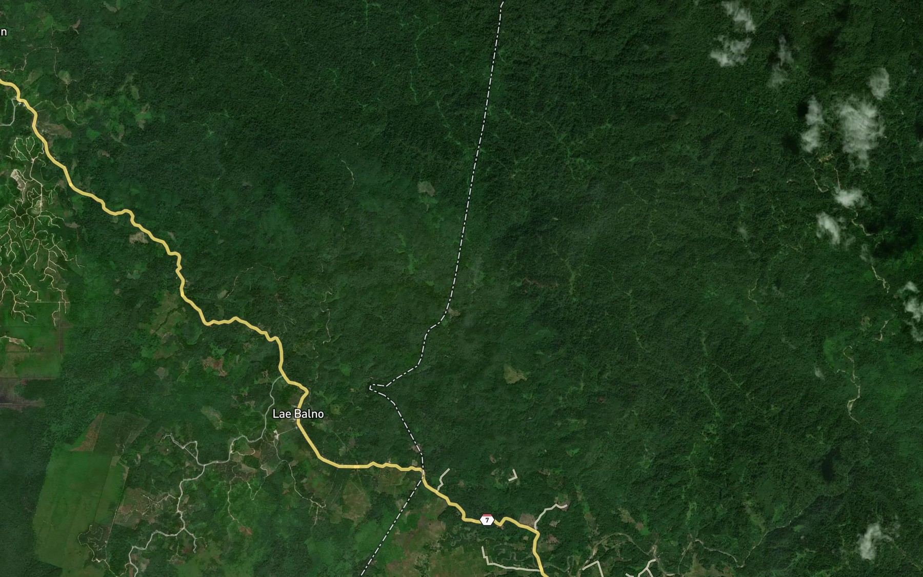 Satellite map of the Lae Gamoir