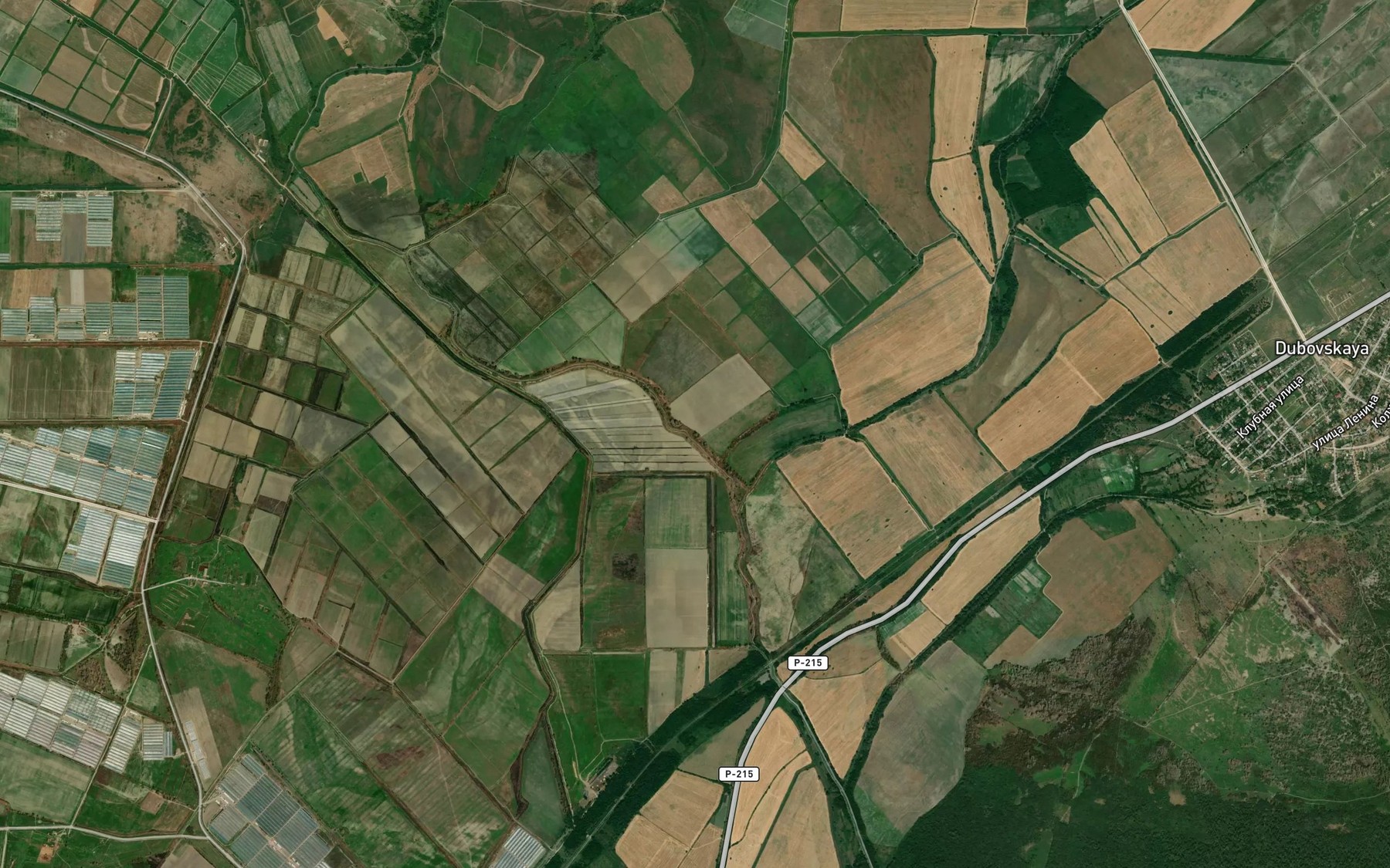Satellite map of the Kanal Karachanova