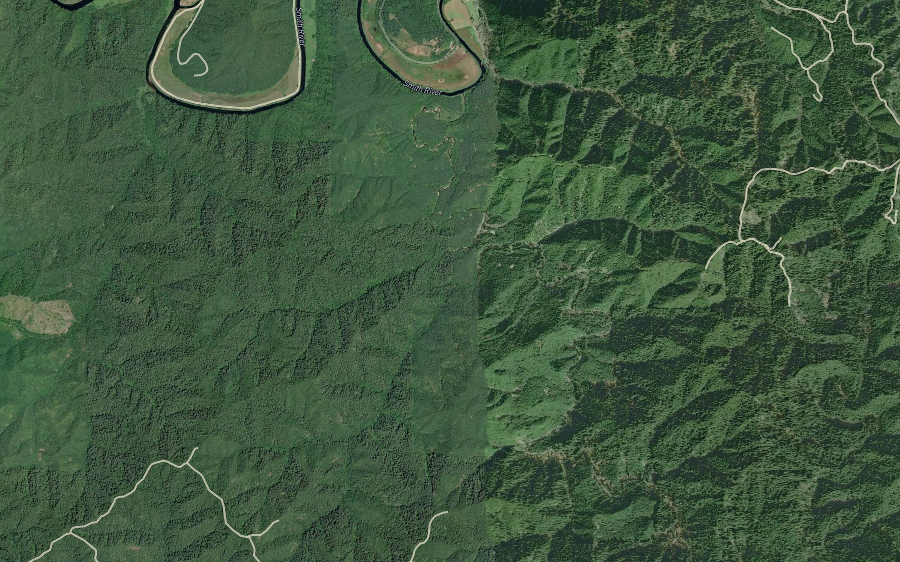 Satellite map of the Perkins Creek