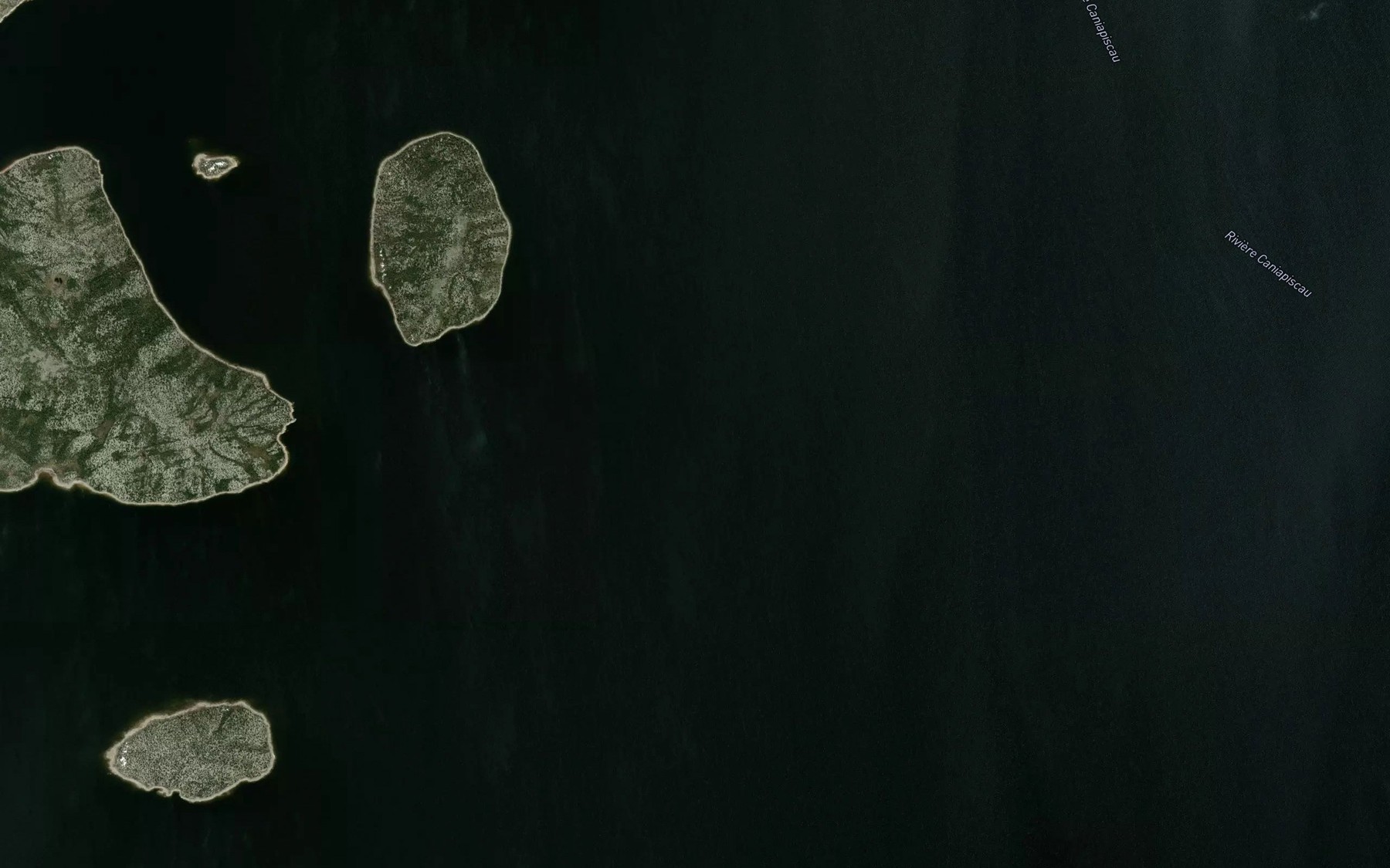 Satellite map of the Lac Delorme