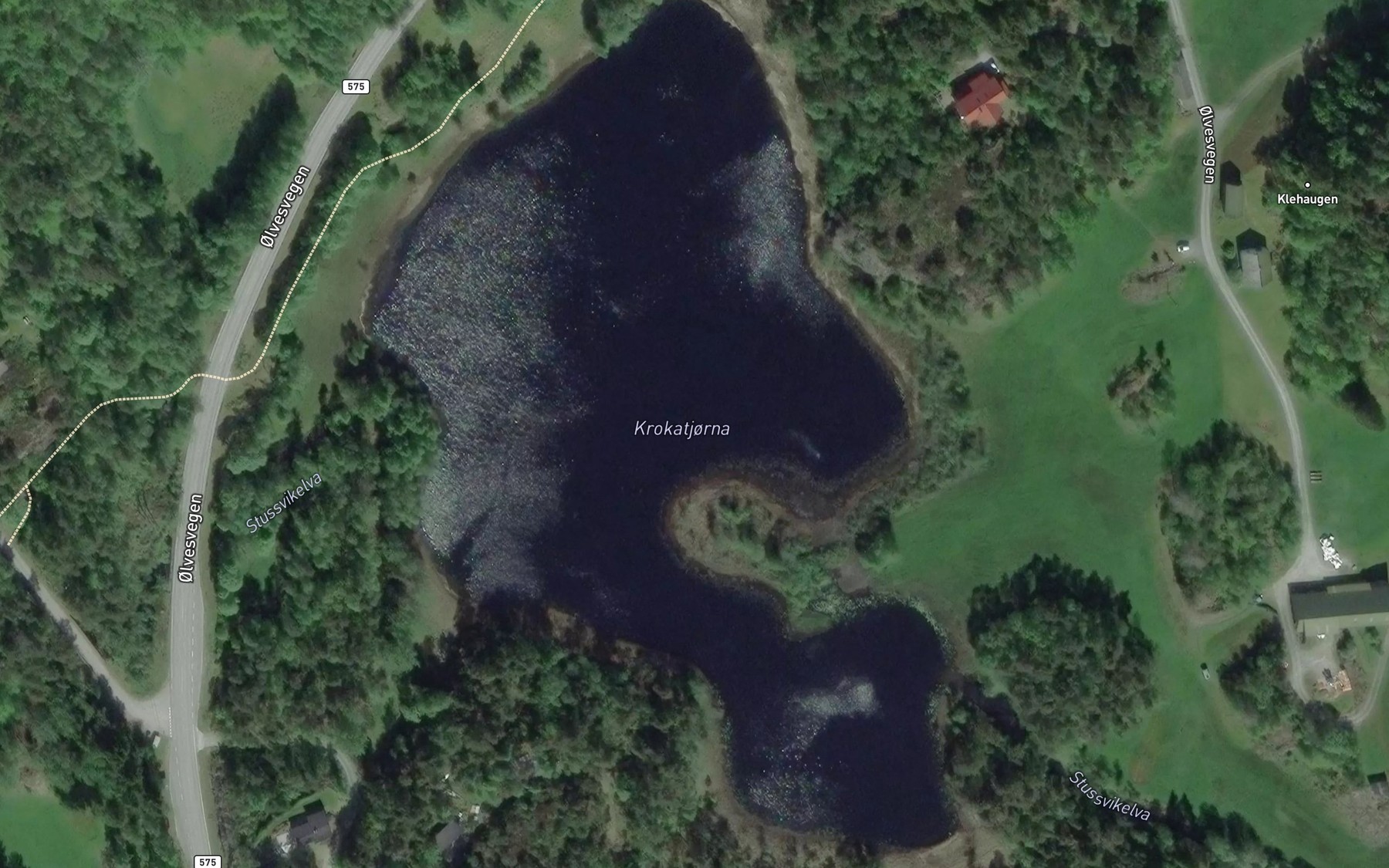 Satellite map of the Krokatjorna