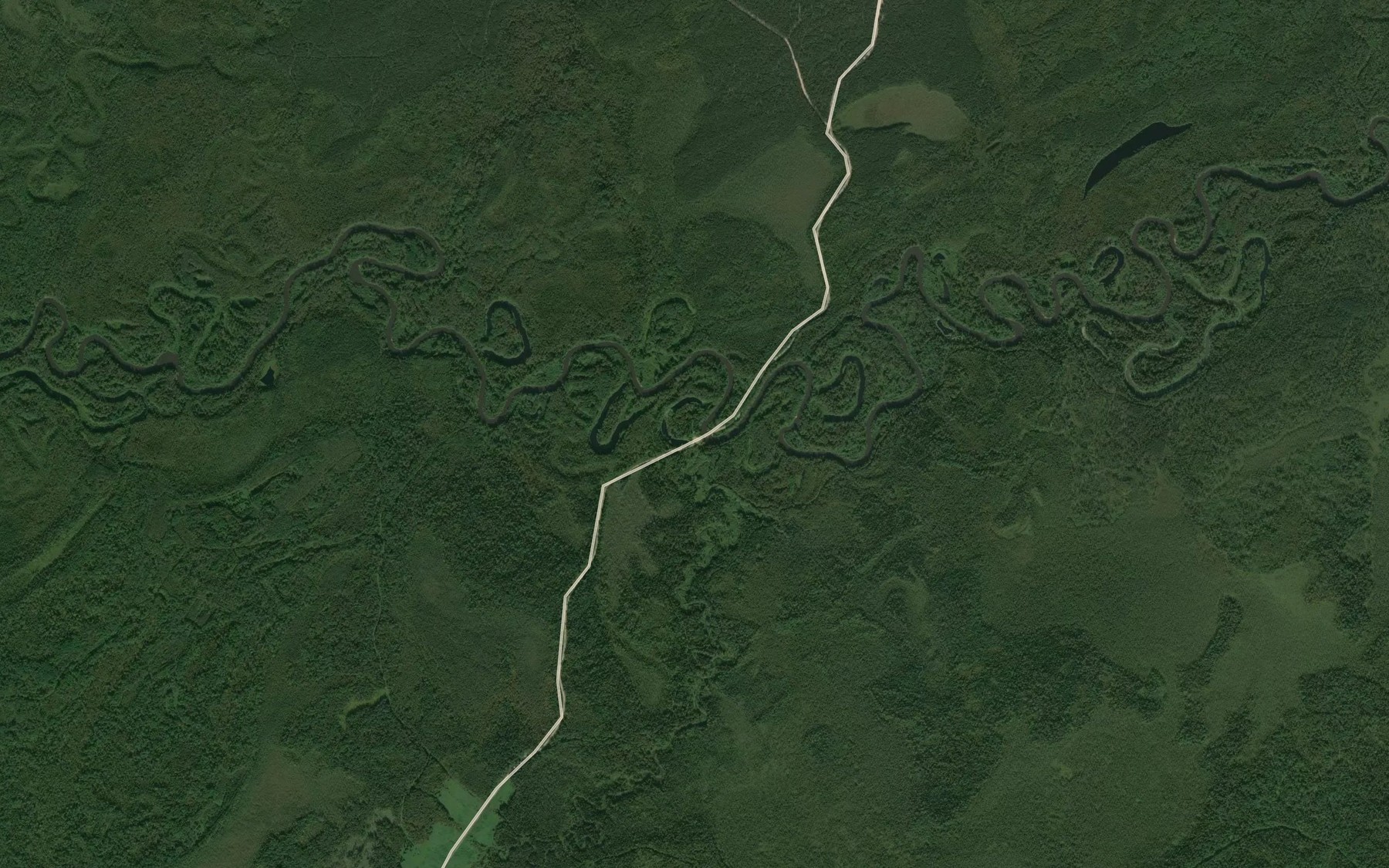 Satellite map of the Berezovka