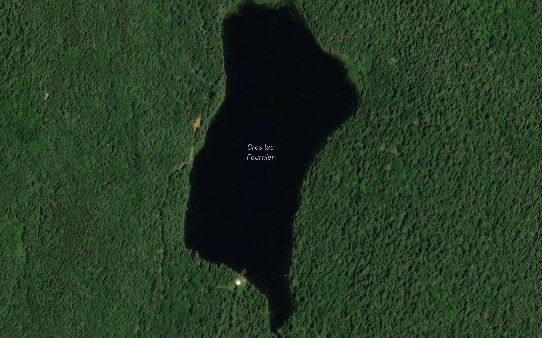 Satellite map of the Gros lac Fournier