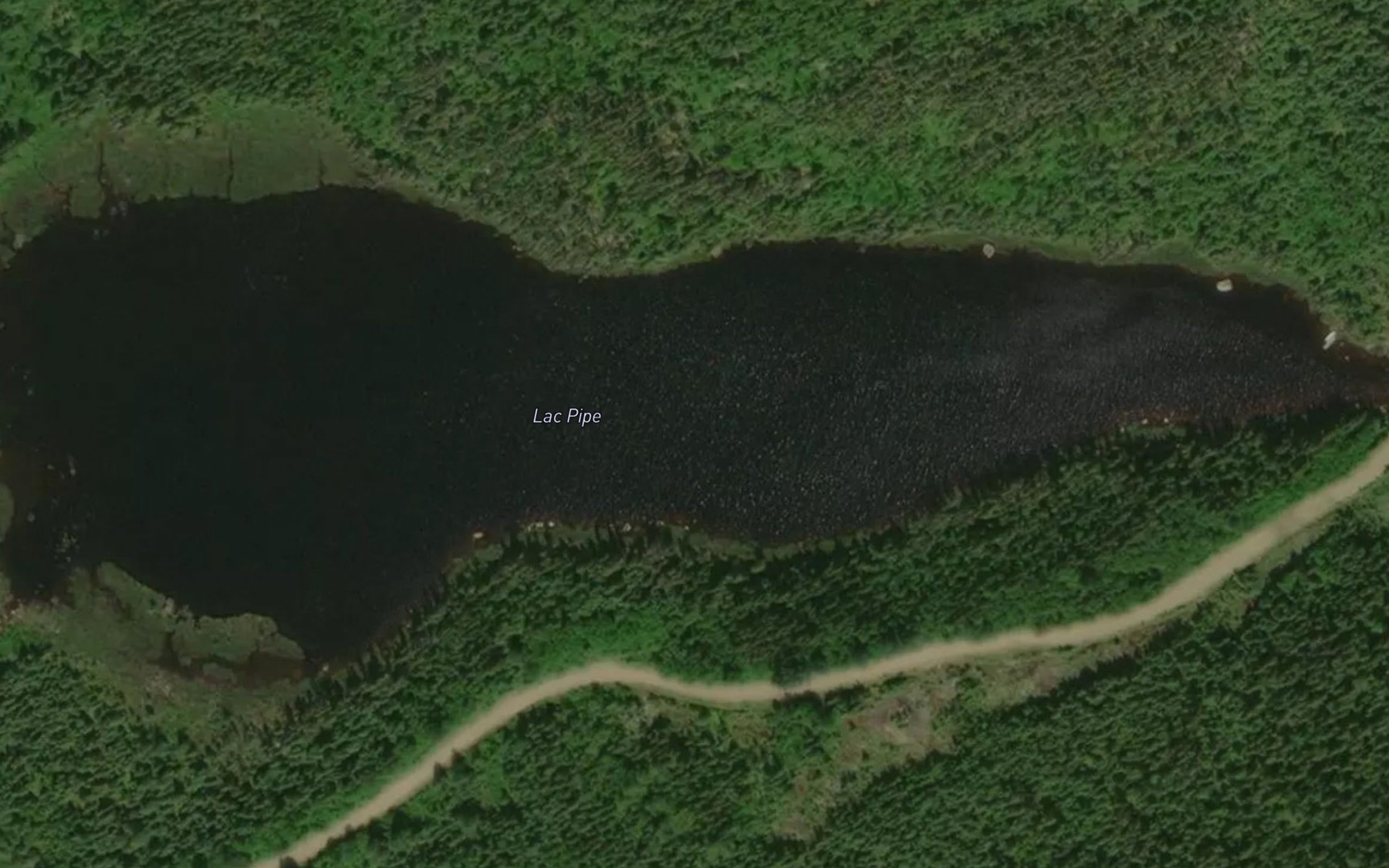 Satellite map of the Lac Pipe