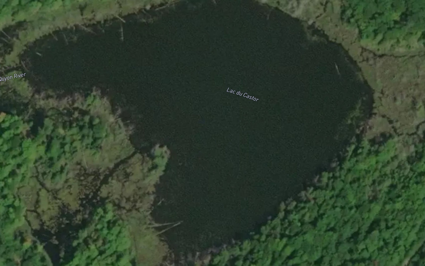 Satellite map of the Lac du Castor