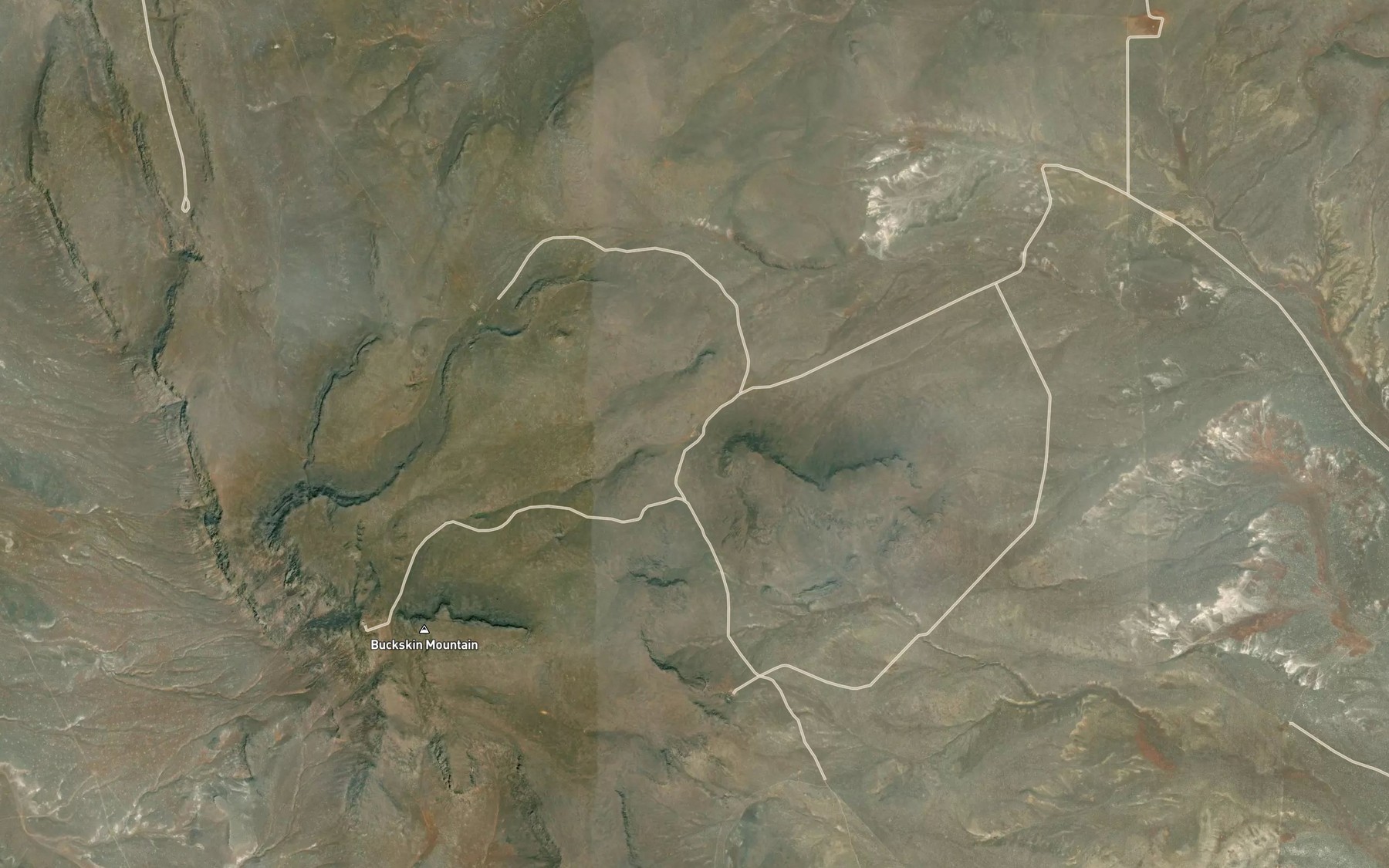 Satellite map of the Buckskin Reservoir Number 2
