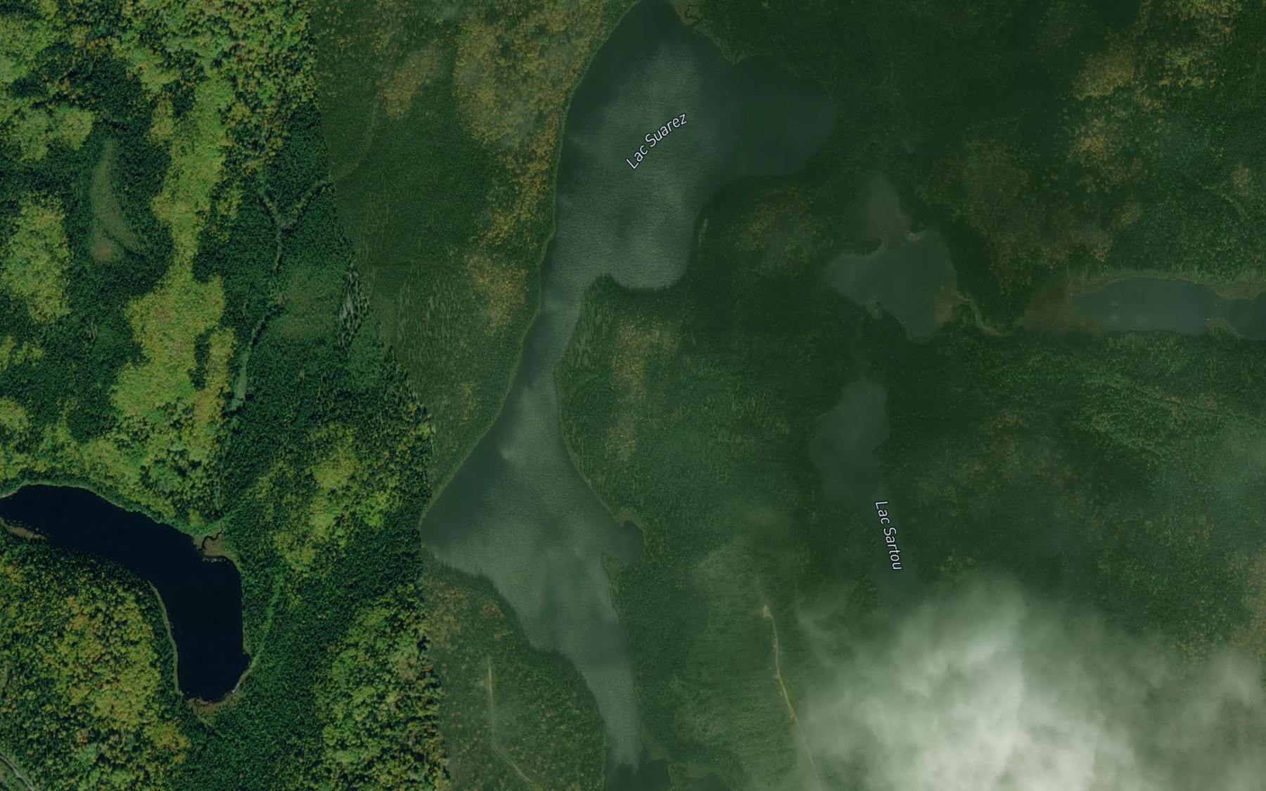 Satellite map of the Lac Suarez