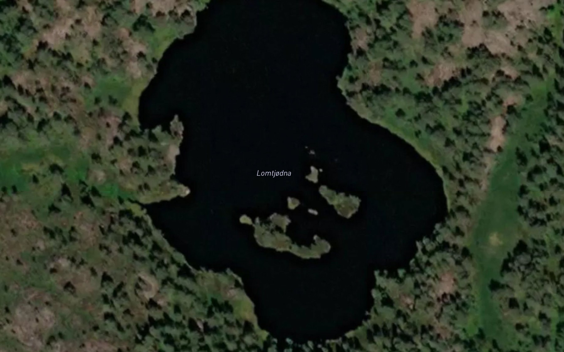 Satellite map of the Lomtjorni