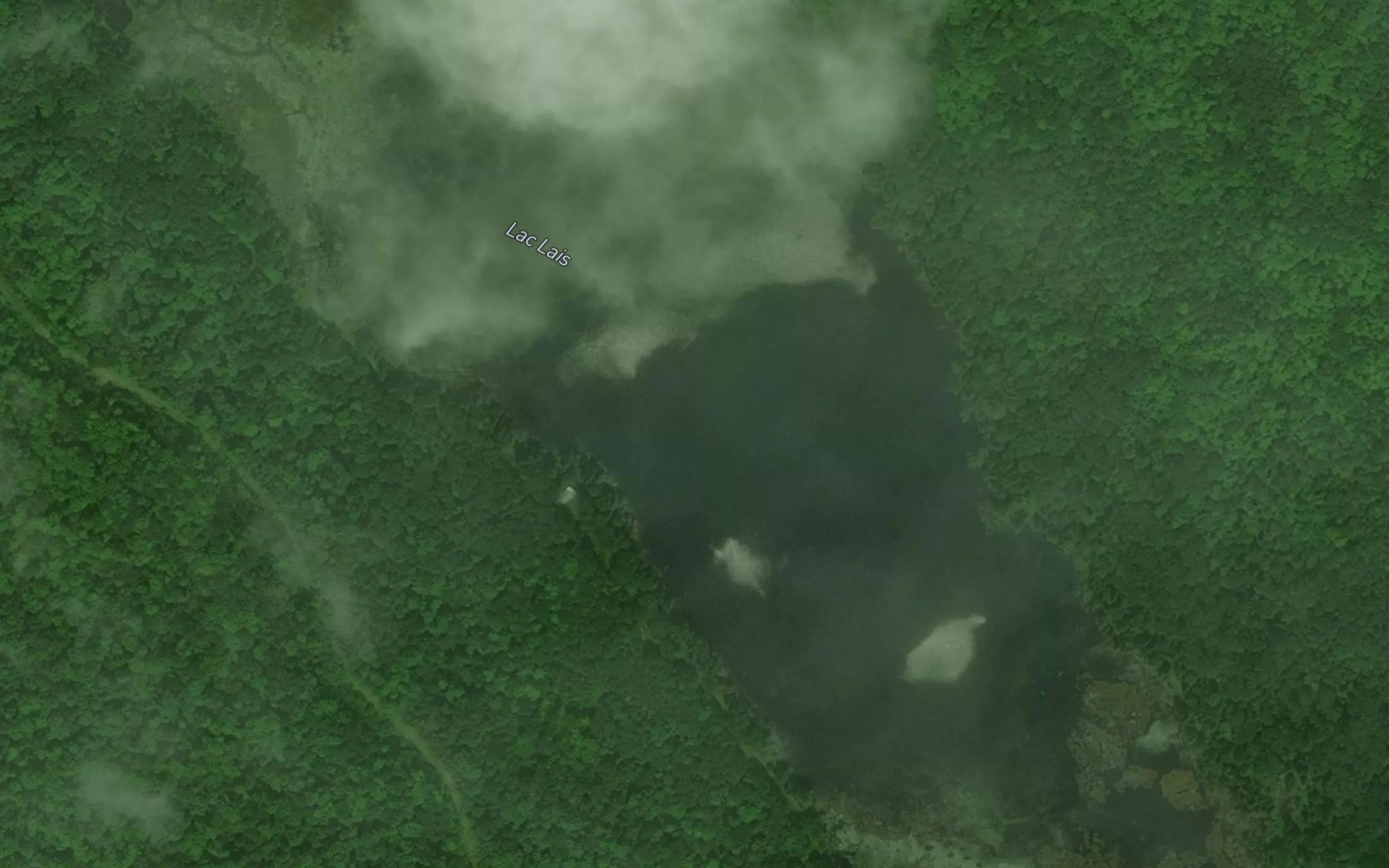 Satellite map of the Lac Lais