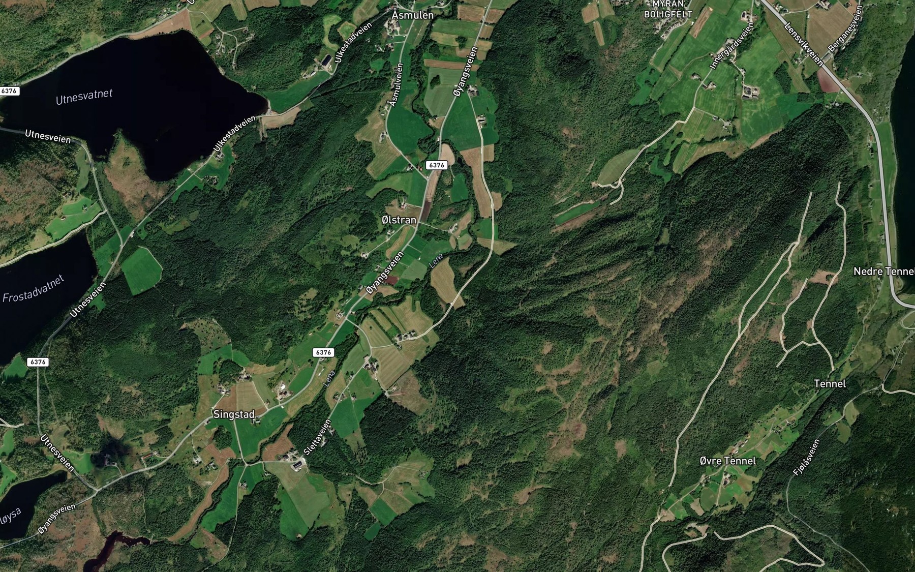 Satellite map of the Nilsskardbekken