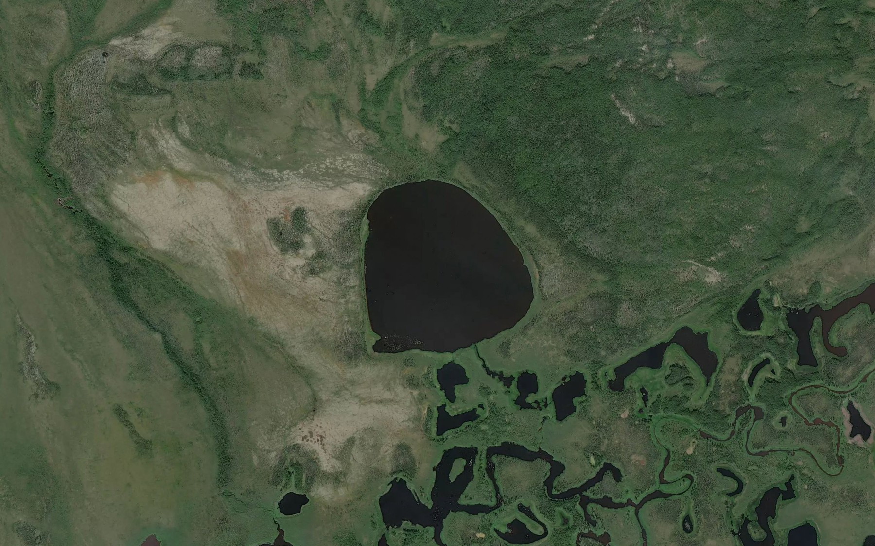 Satellite map of the Taiholman Lake