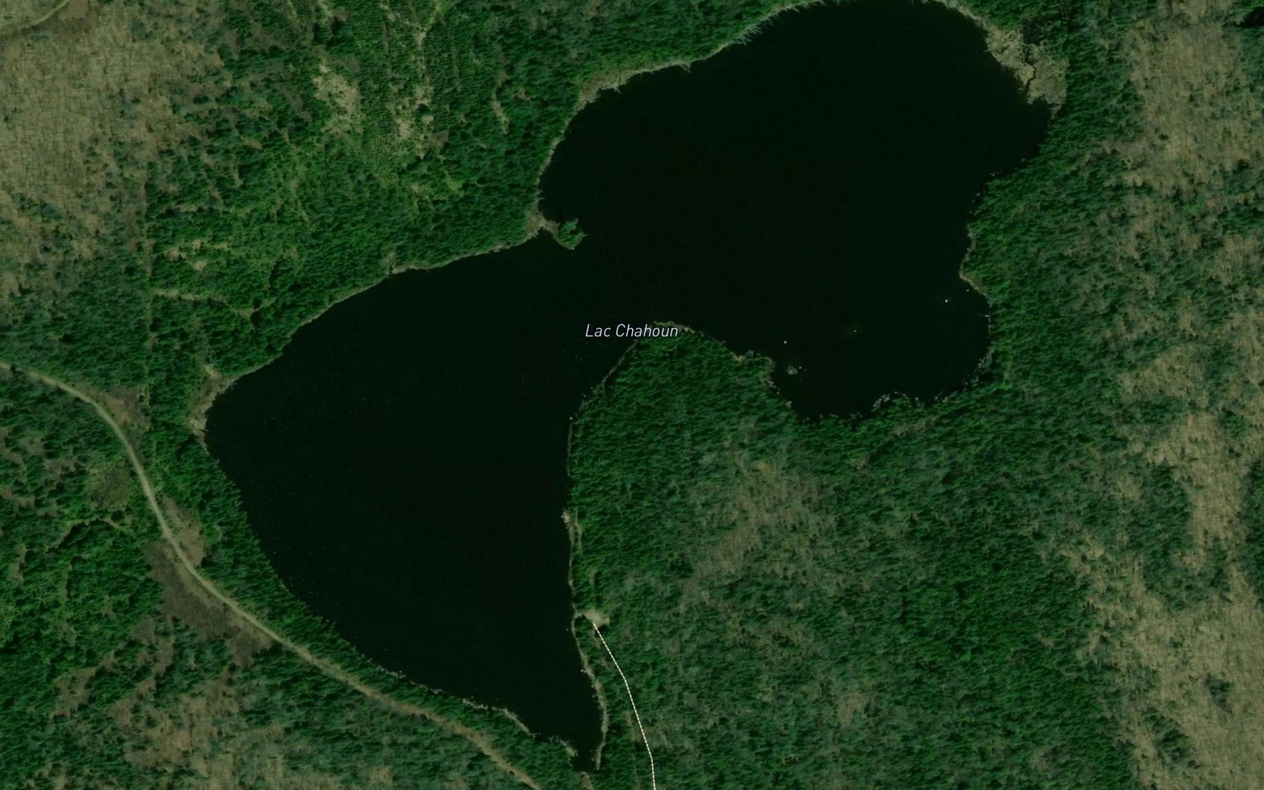 Satellite map of the Lac Chahoun