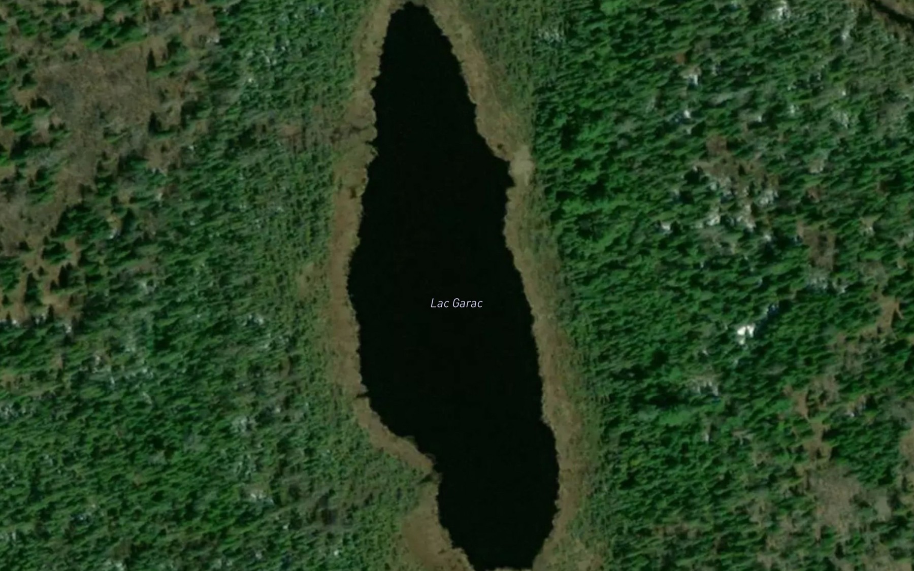 Satellite map of the Lac Garac