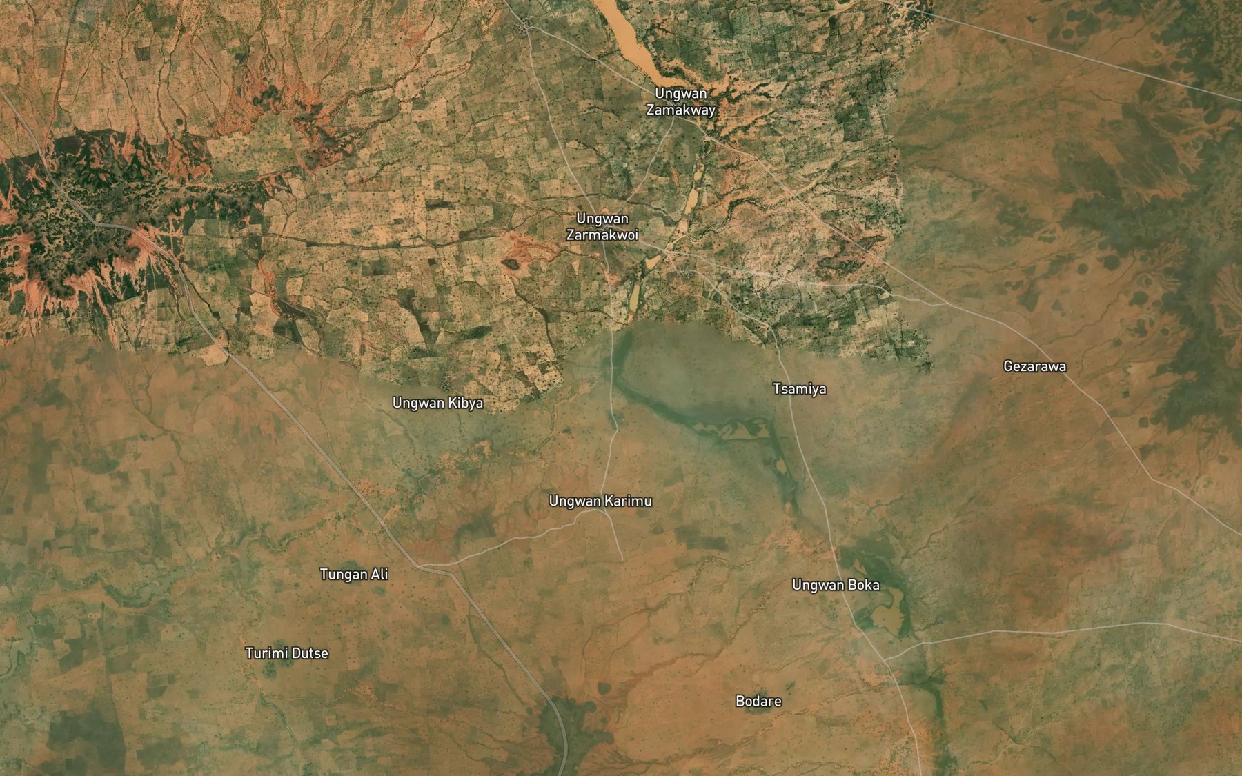 Satellite map of the River Ungwan Shika