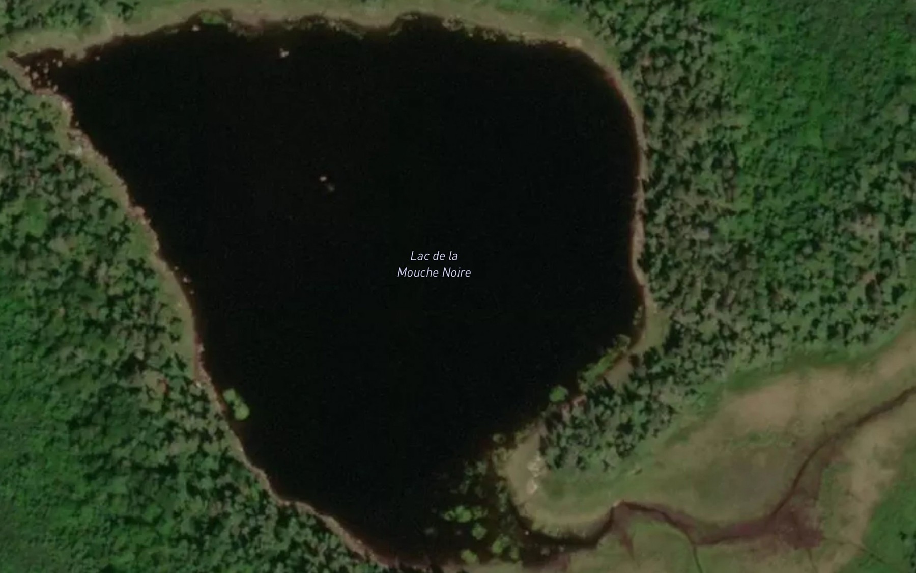 Satellite map of the Lac Wakoch