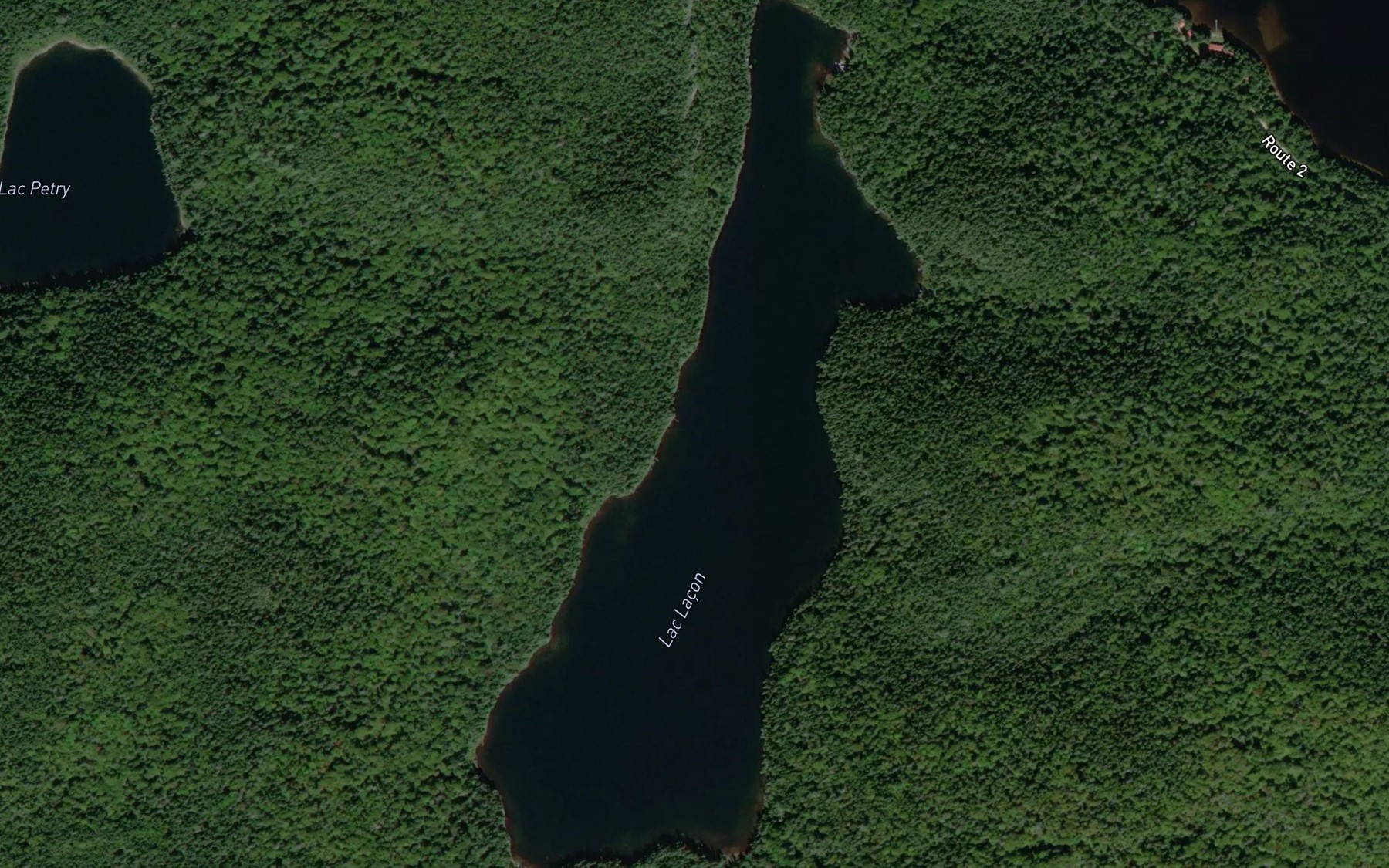 Satellite map of the Lac Lacon
