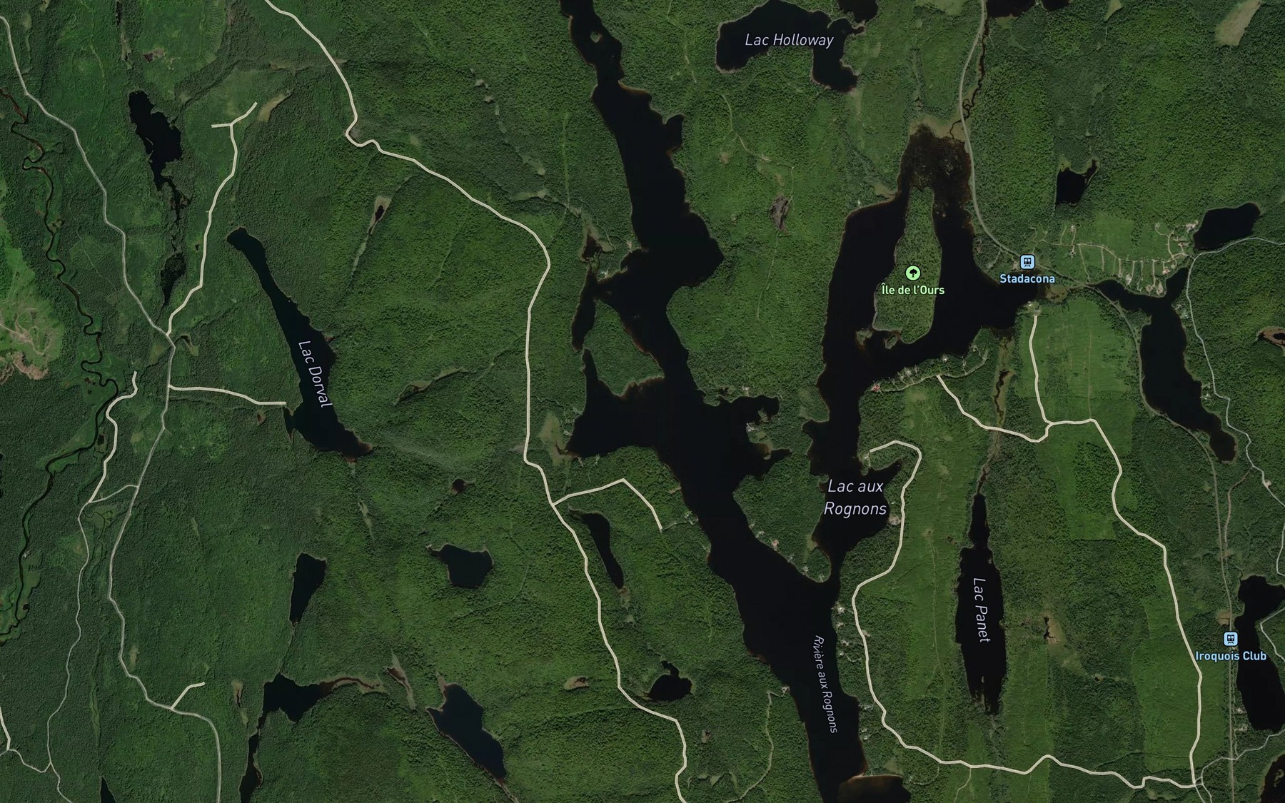 Satellite map of the Baie Dobell