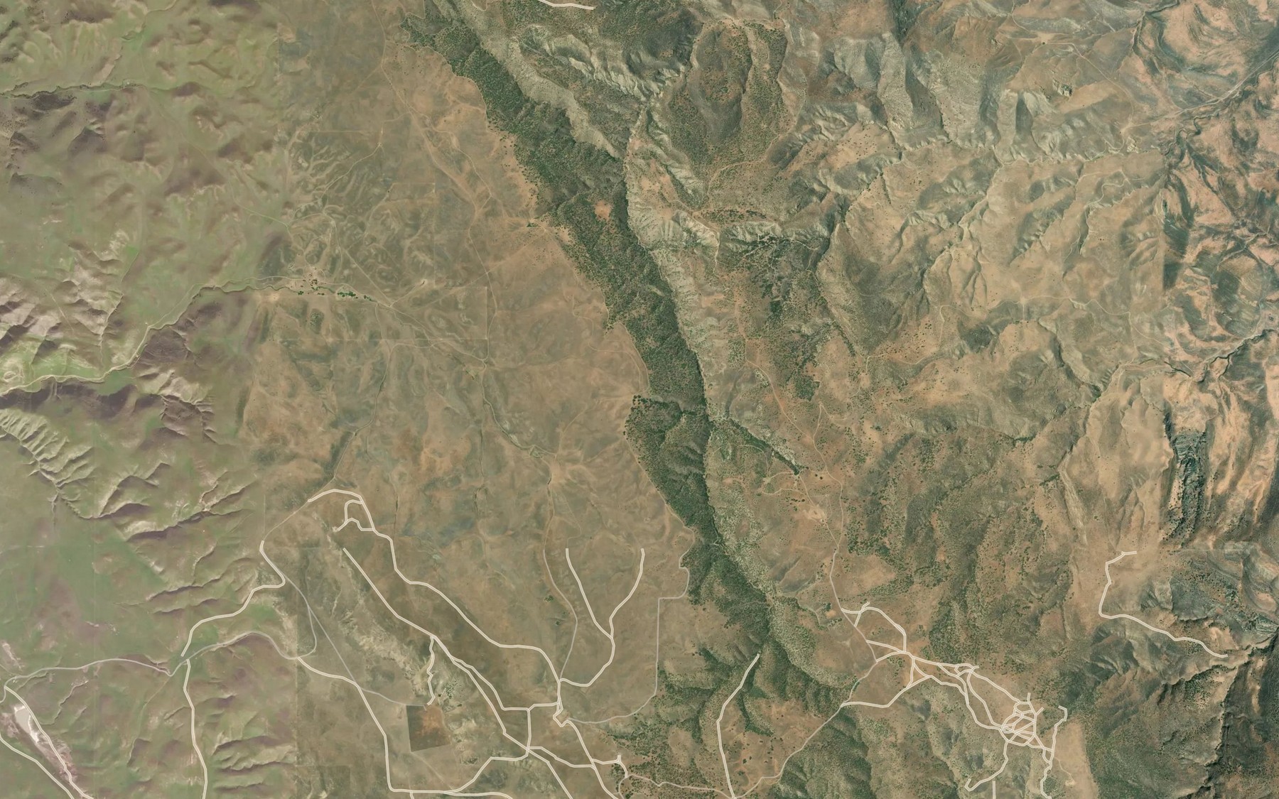 Satellite map of the Wygal Spring