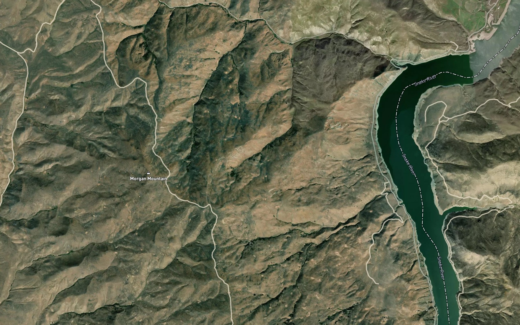 Satellite map of the East Morgan Spring