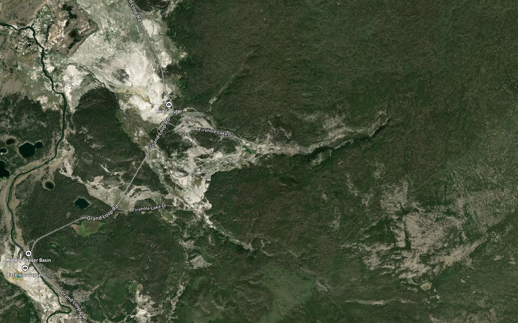 Satellite map of the Zomar Spring