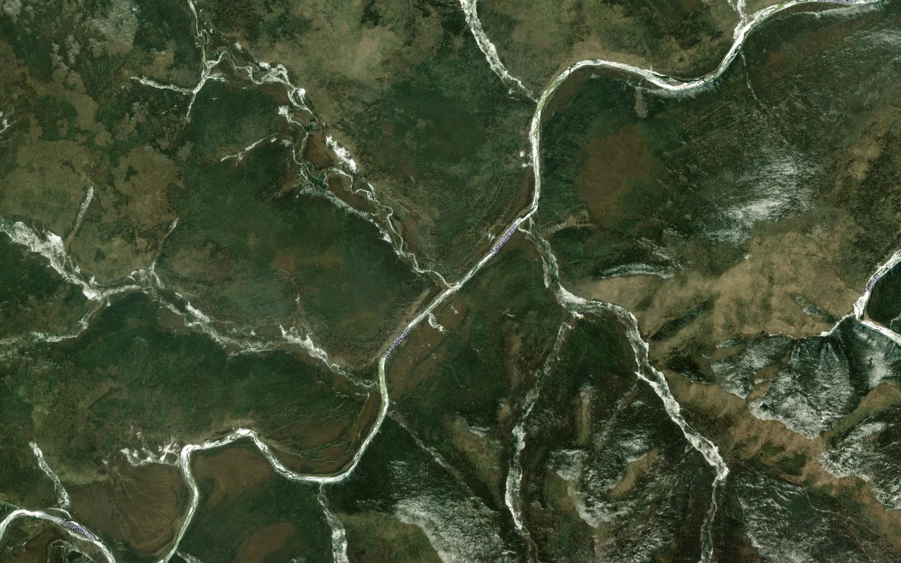 Satellite map of the Medvezhiy