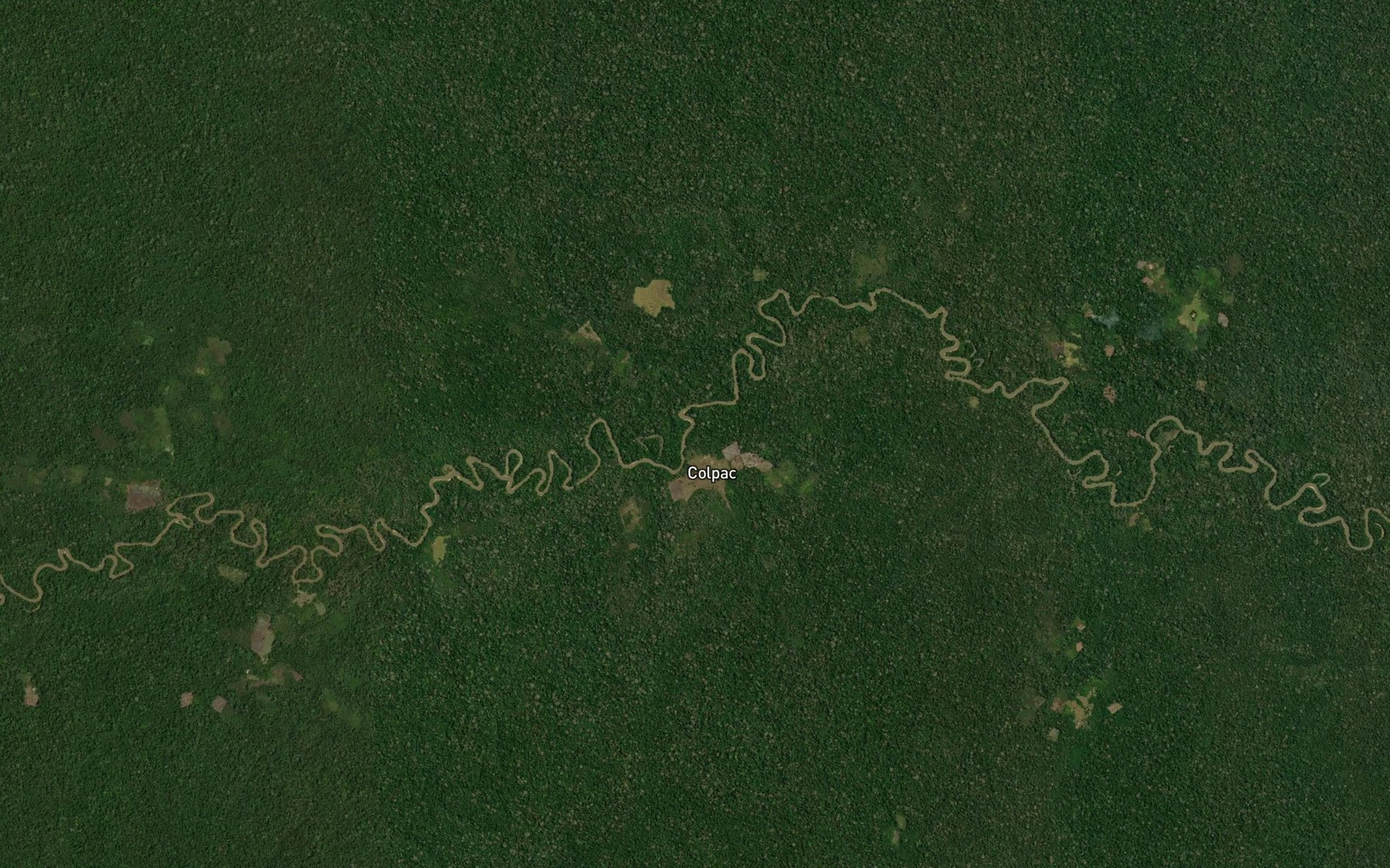 Satellite map of the Quebrada Colpa