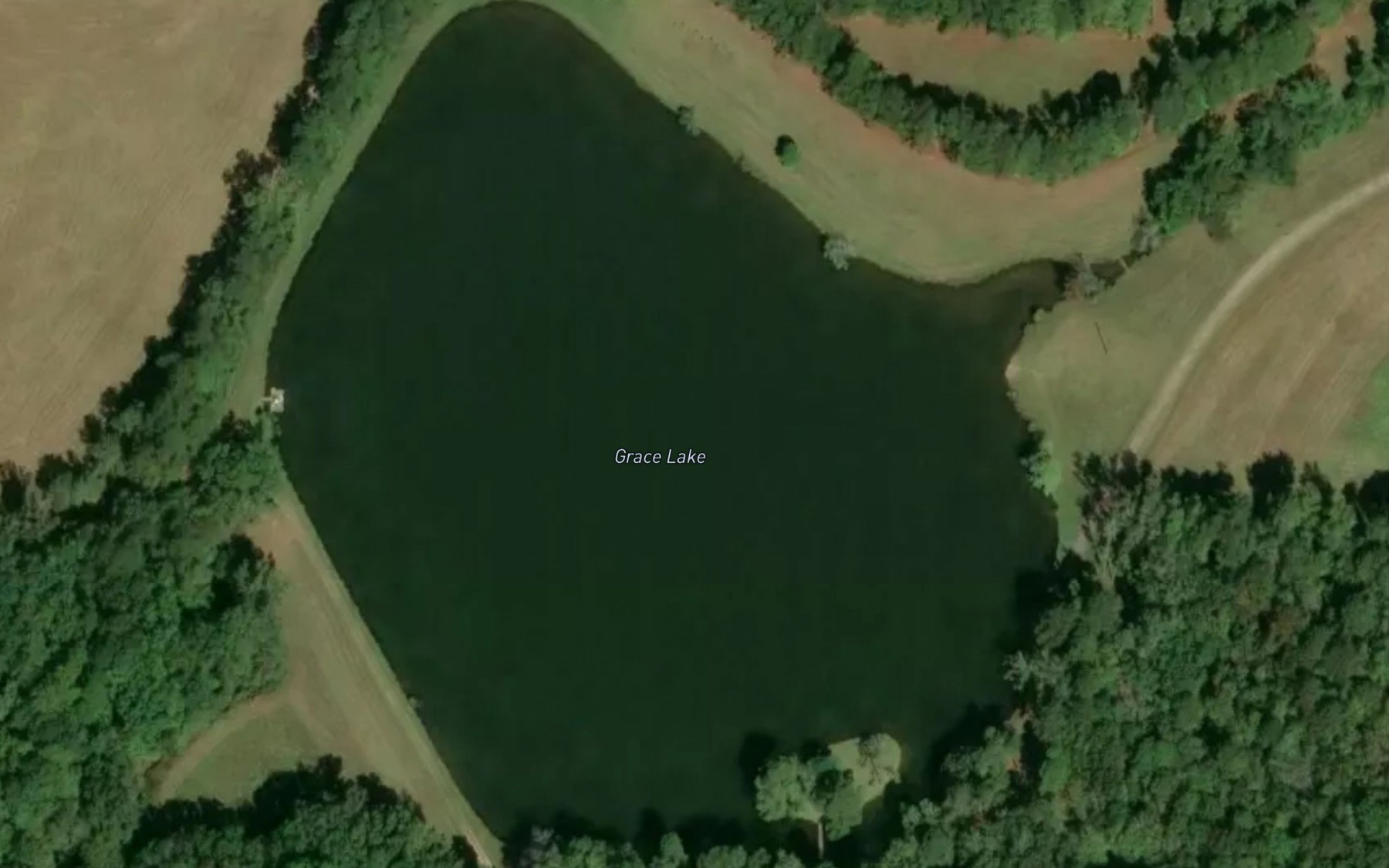 Satellite map of the Grace Lake