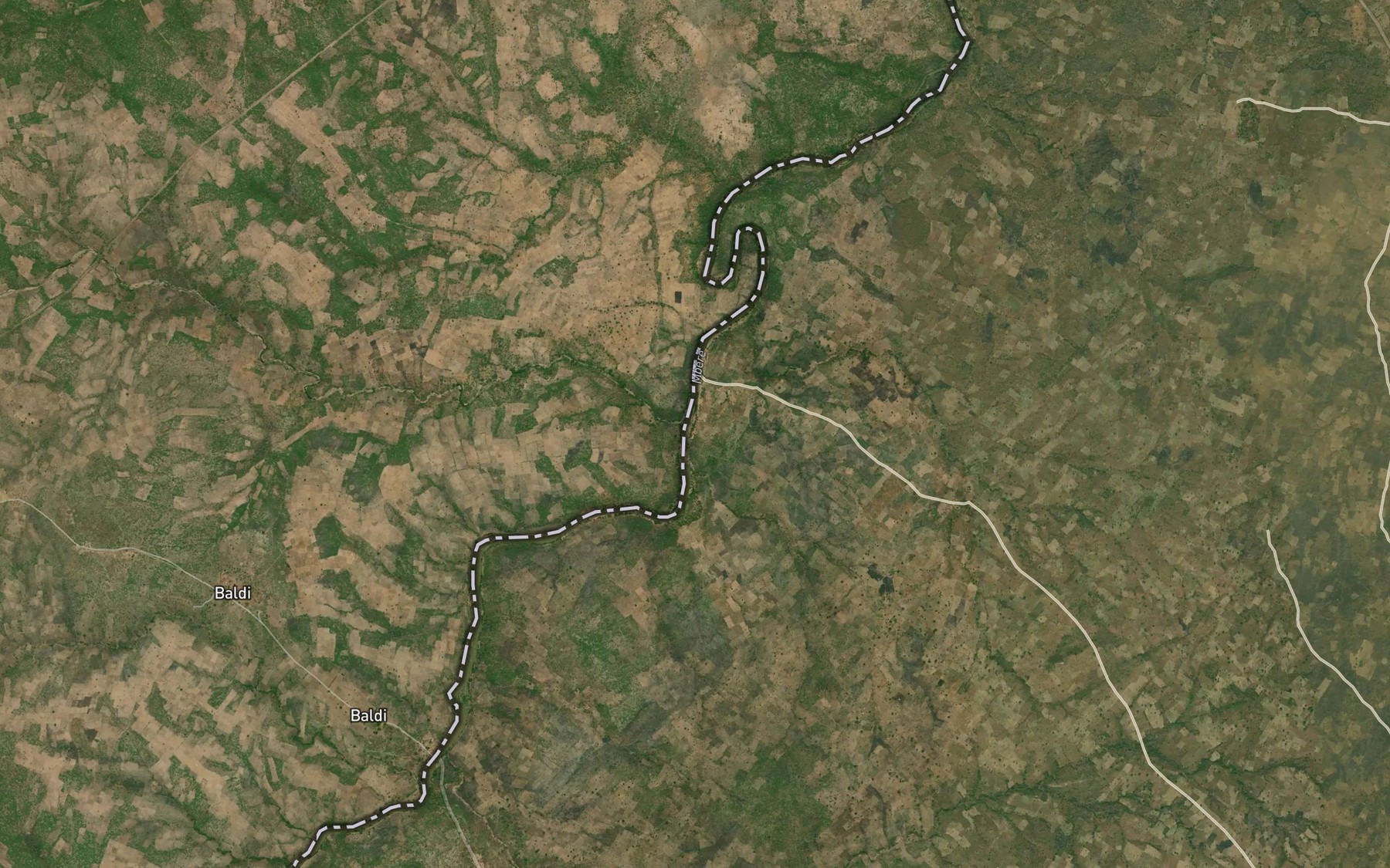 Satellite map of the Ribi