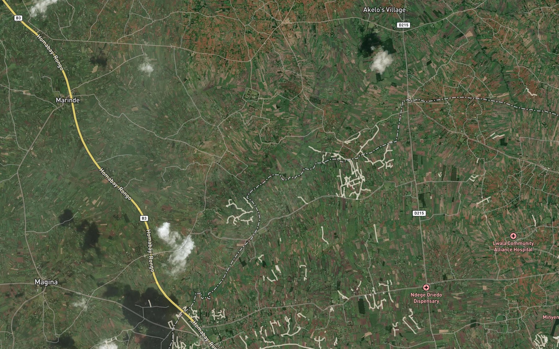 Satellite map of the Randung