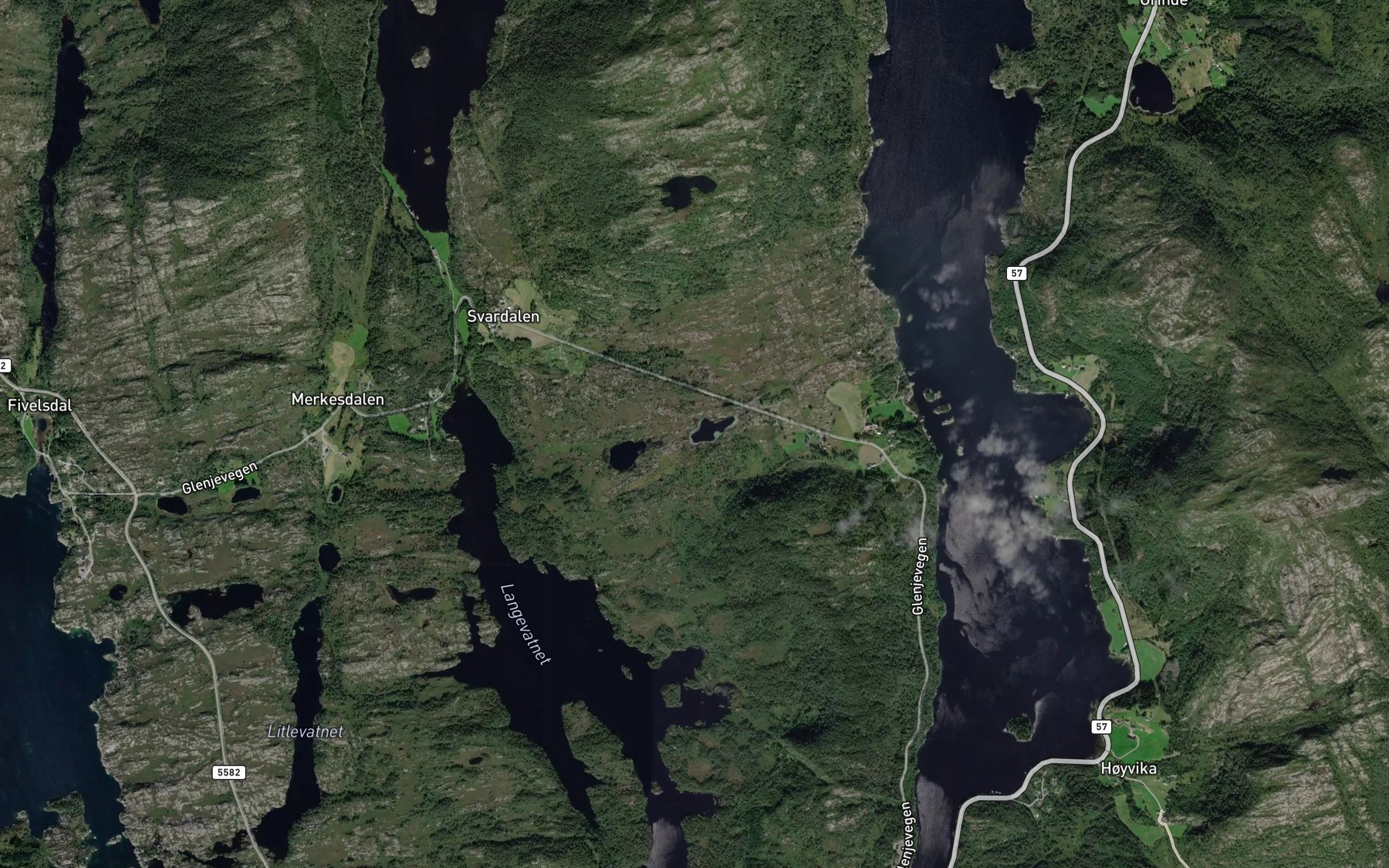 Satellite map of the Instetjorna