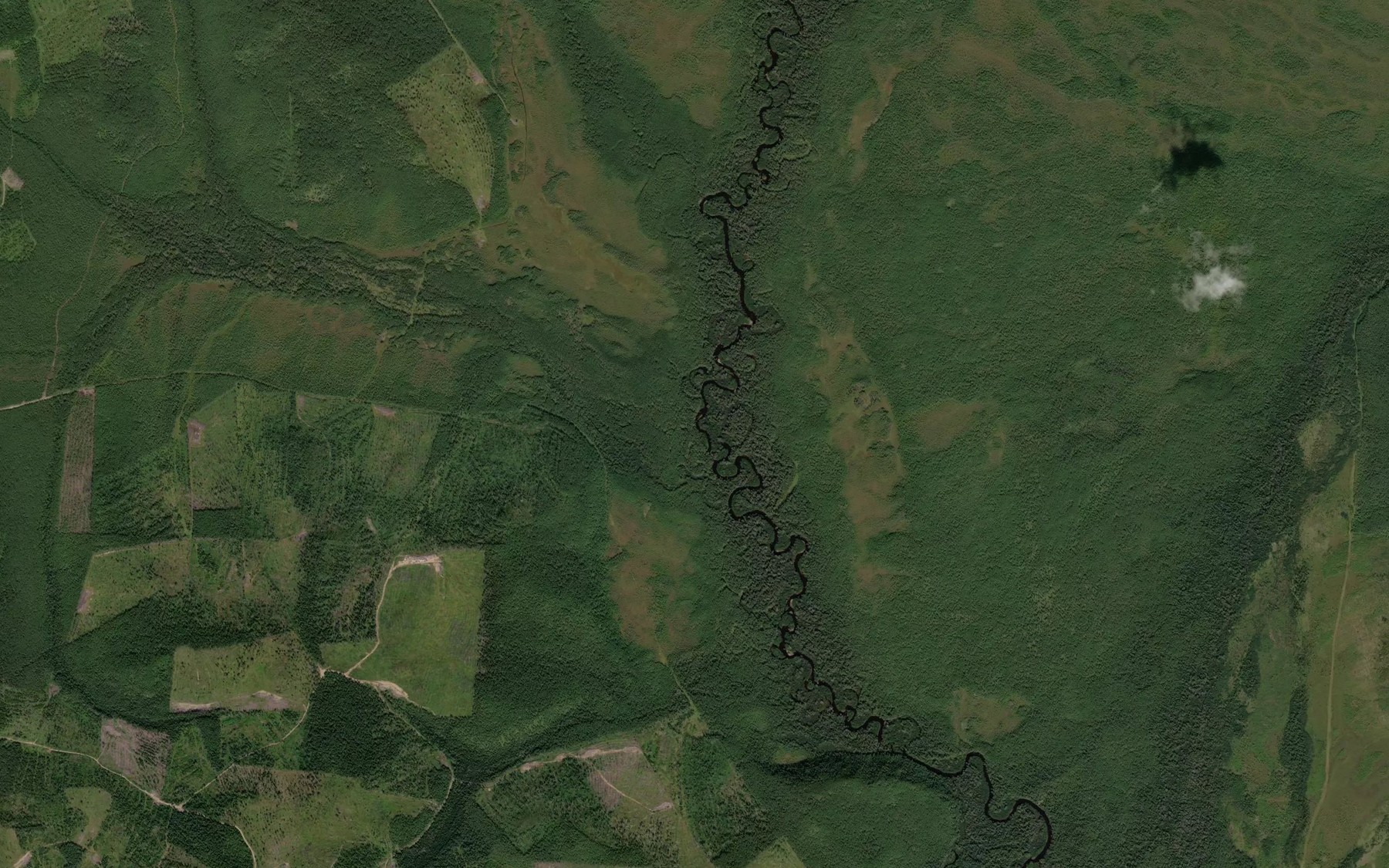 Satellite map of the Senga