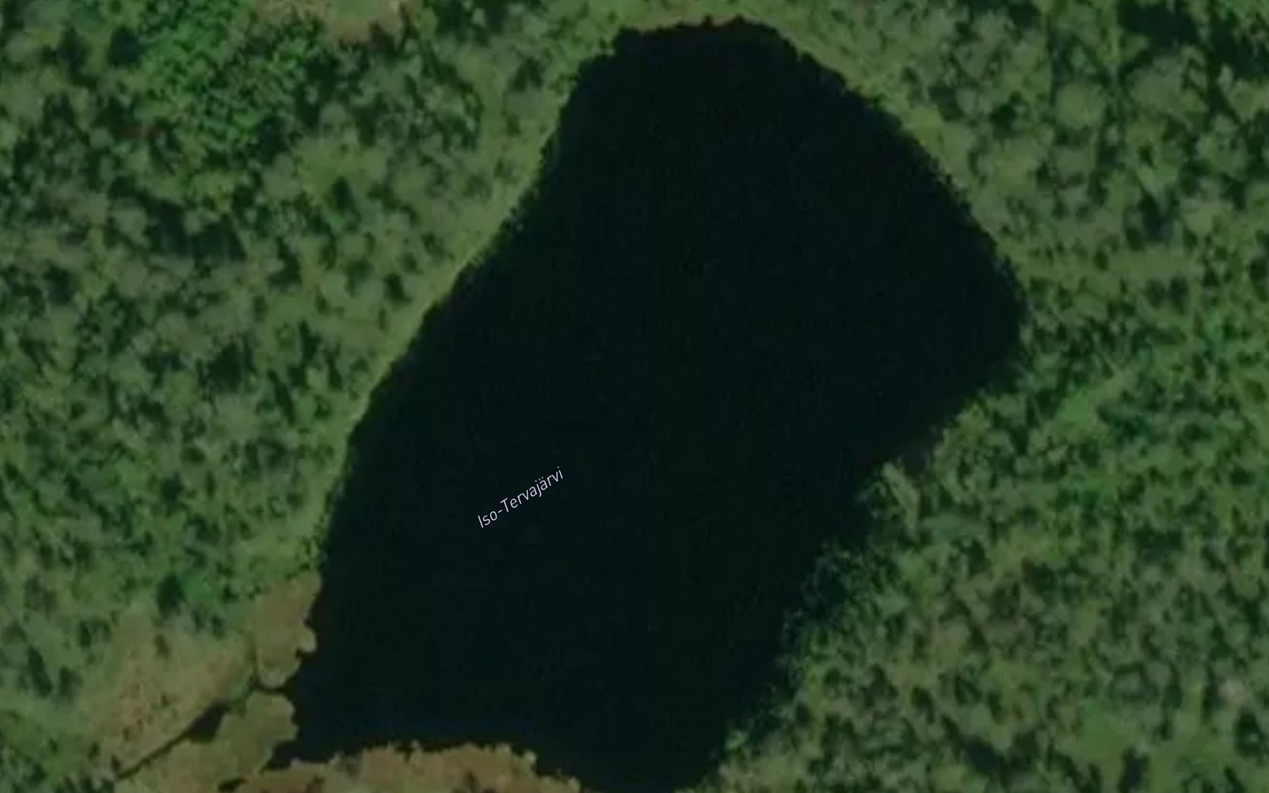 Satellite map of the Iso Tervajarvi