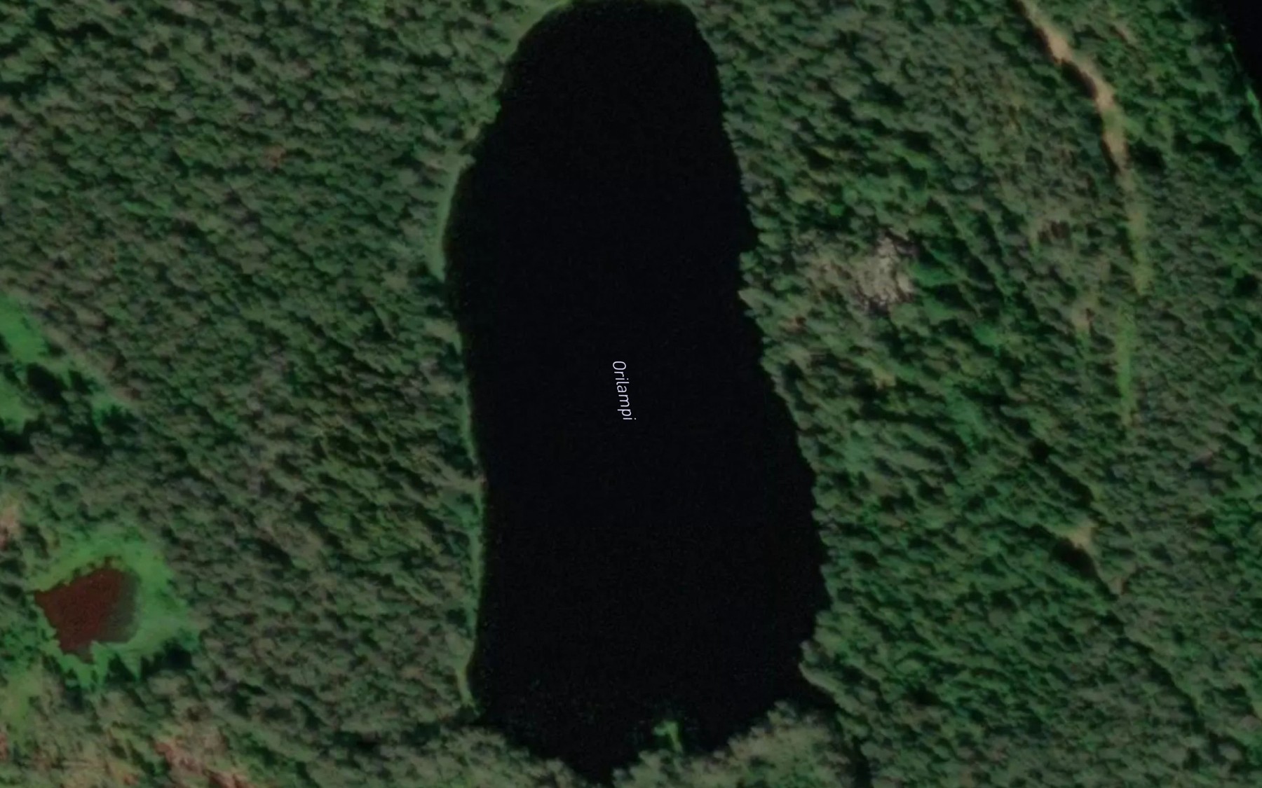 Satellite map of the Orilampi