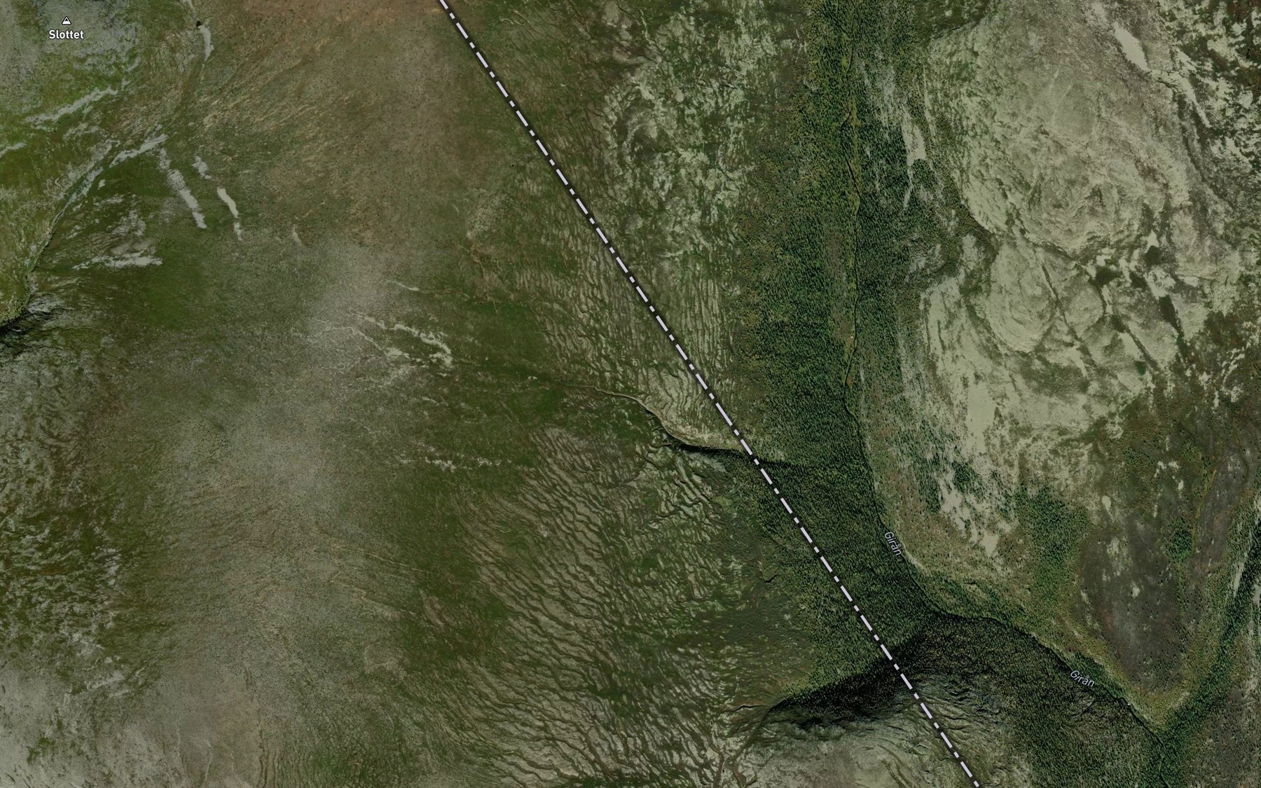 Satellite map of the Simlehobekken