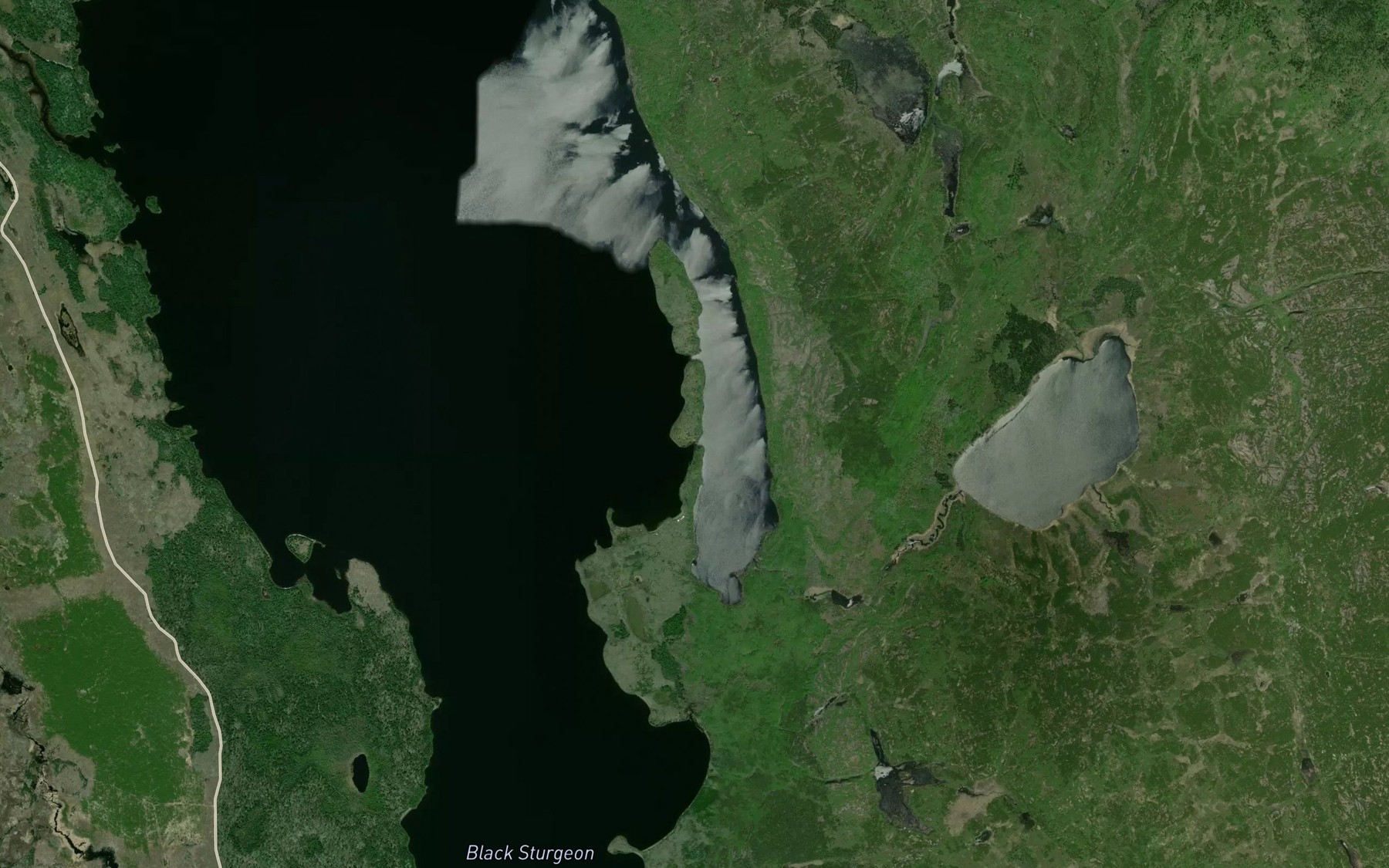 Satellite map of the Long Point Bay