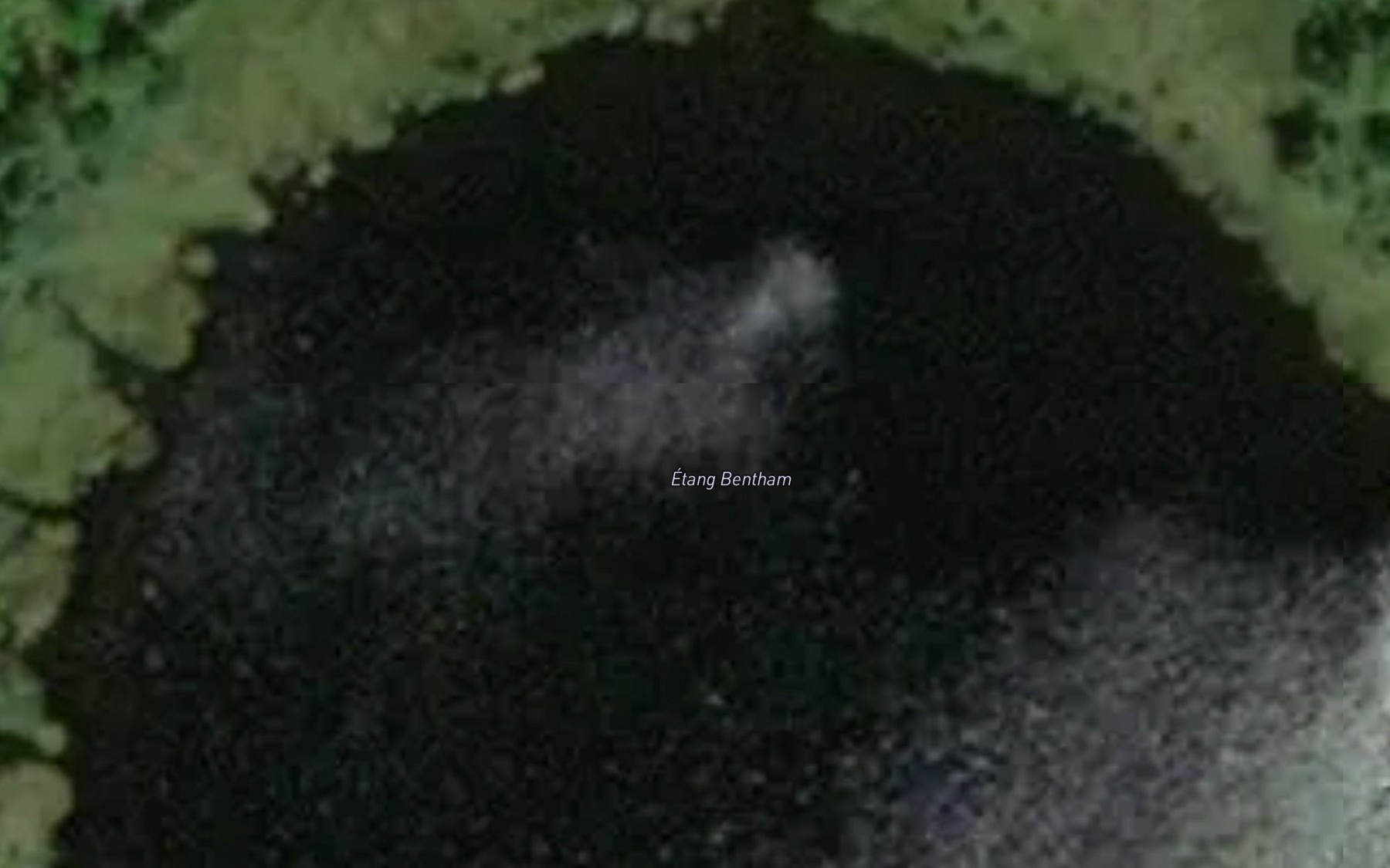 Satellite map of the Lac Bentham