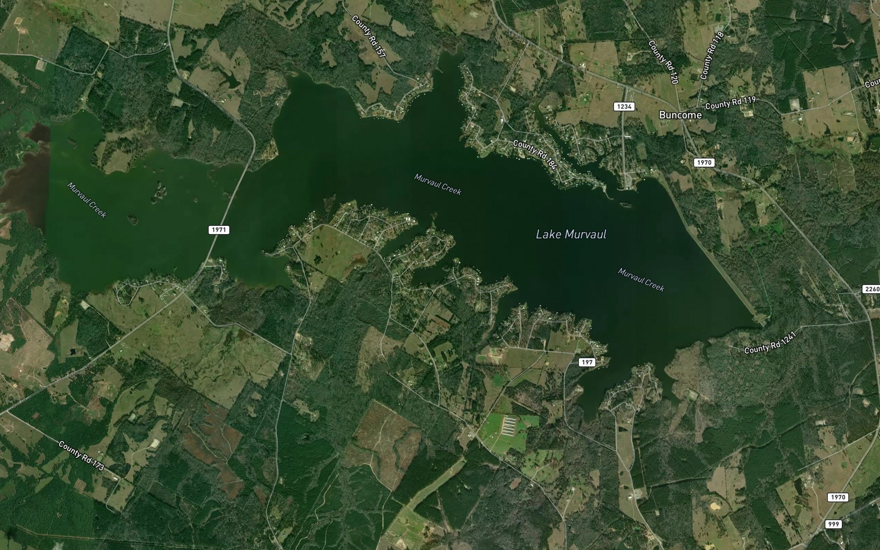 Satellite map of the Long Bay