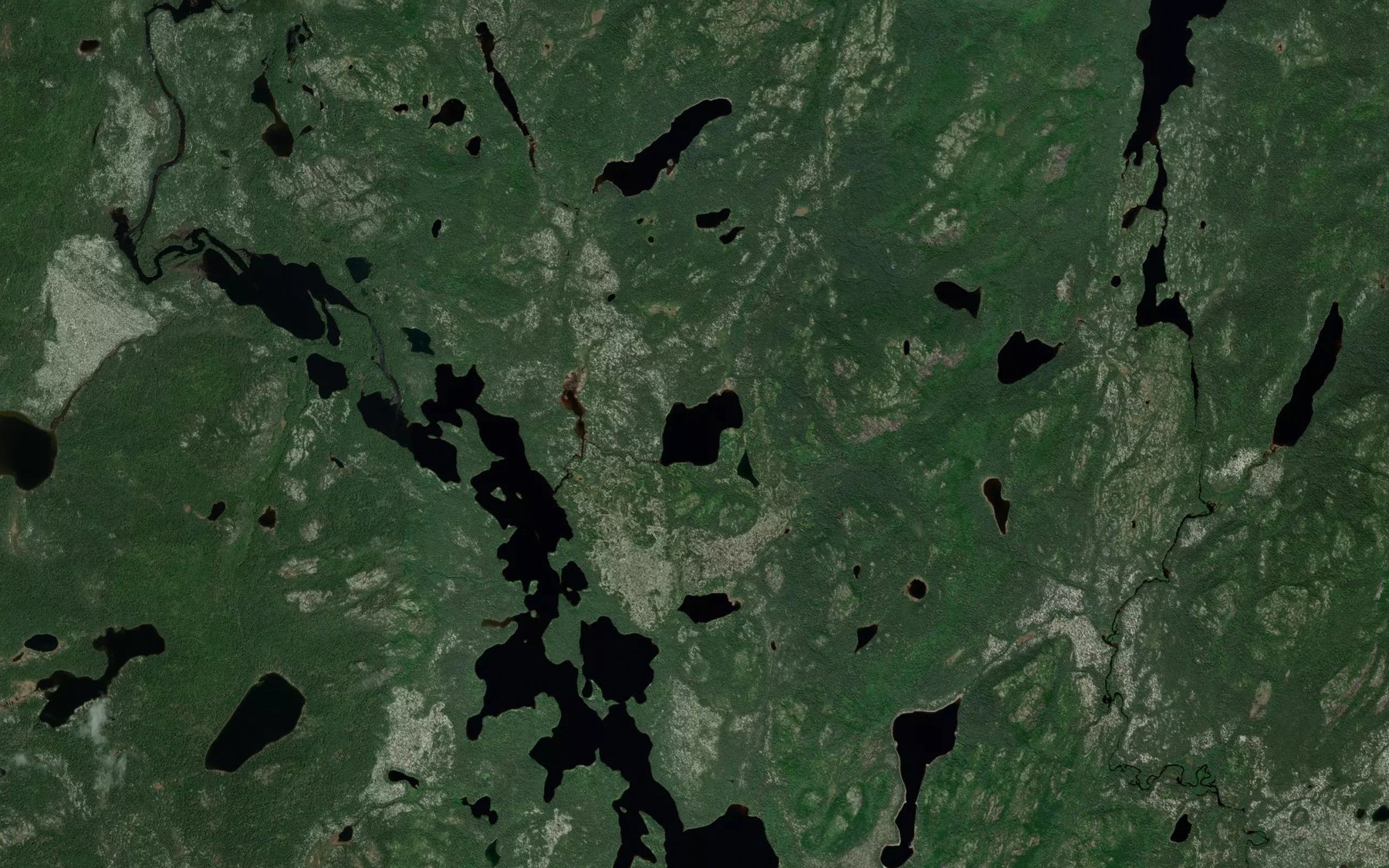 Satellite map of the Lac des Pousses