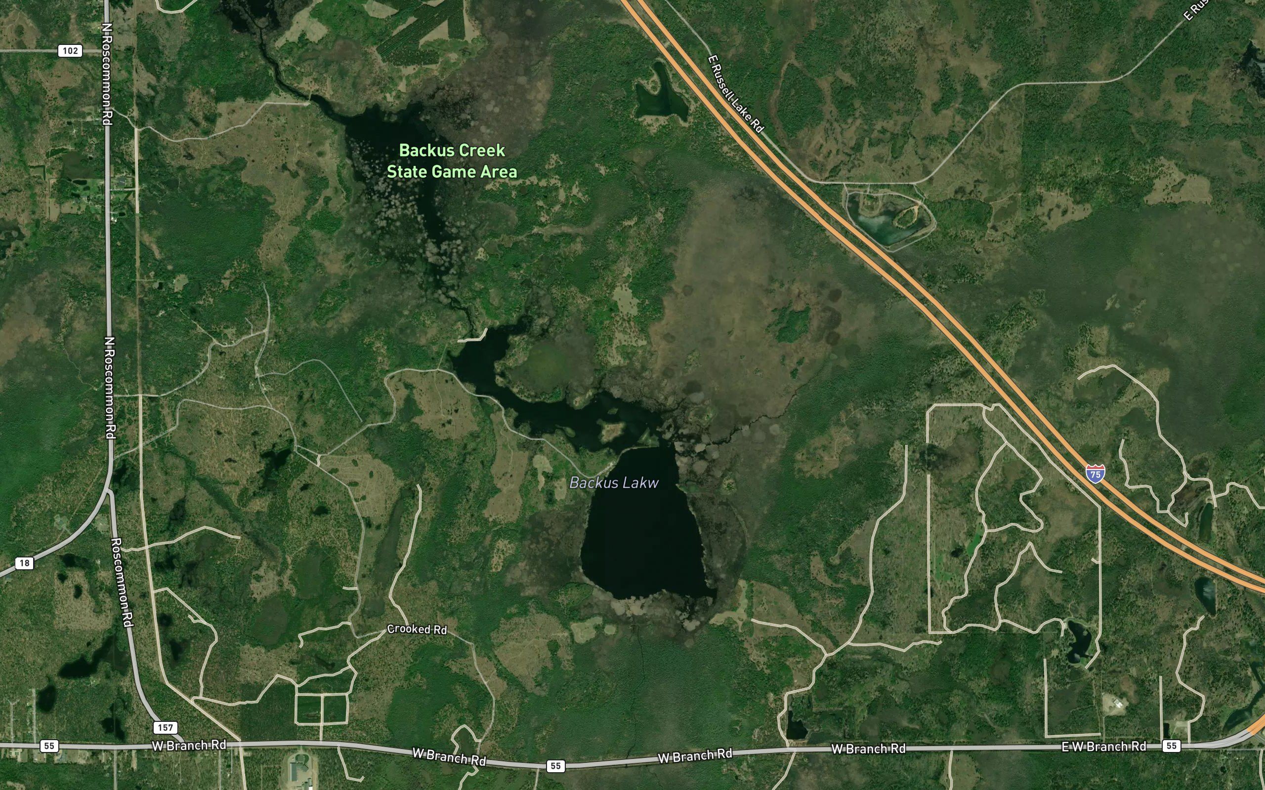 Backus Lake Flooding