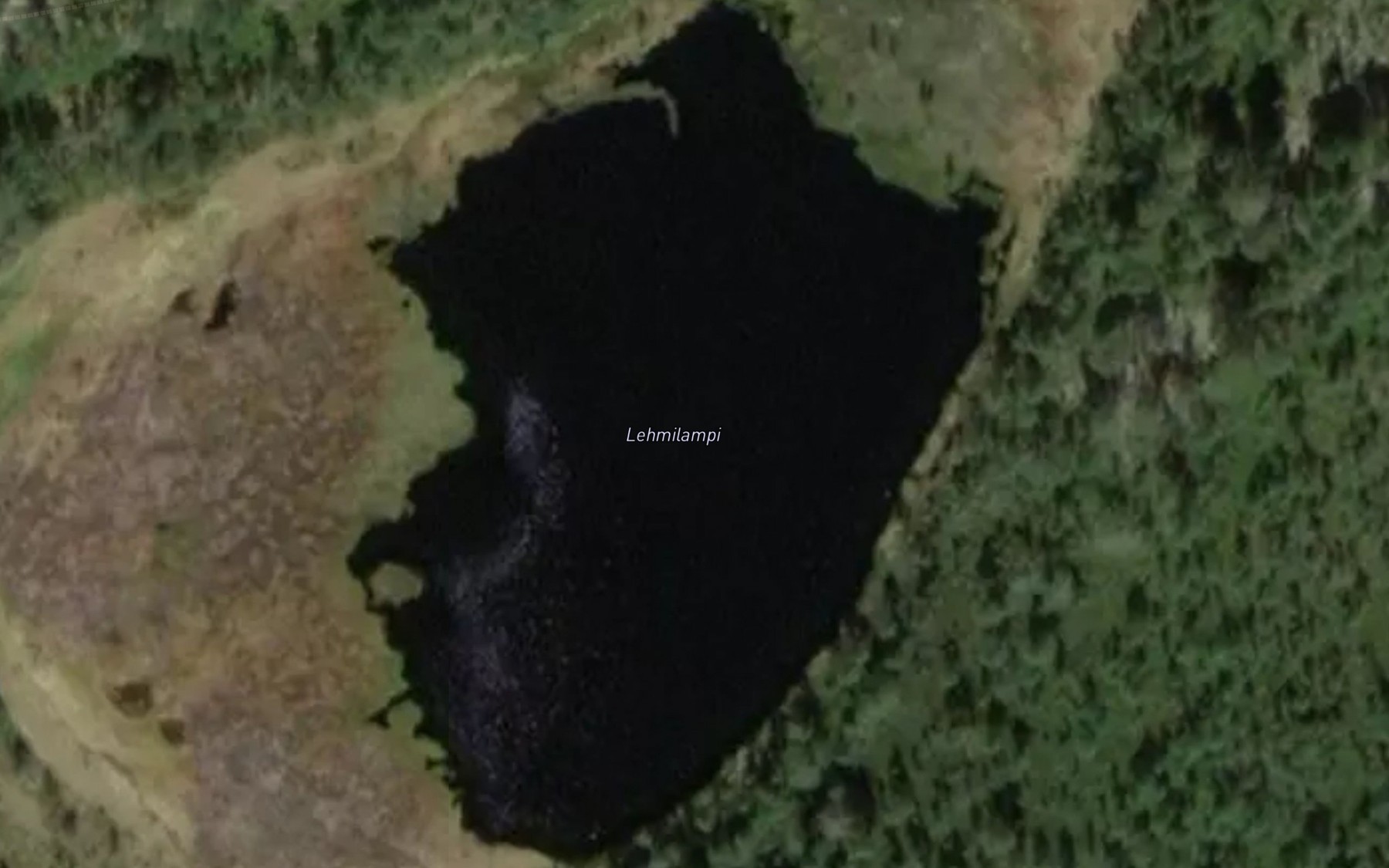 Satellite map of the Lehmilampi