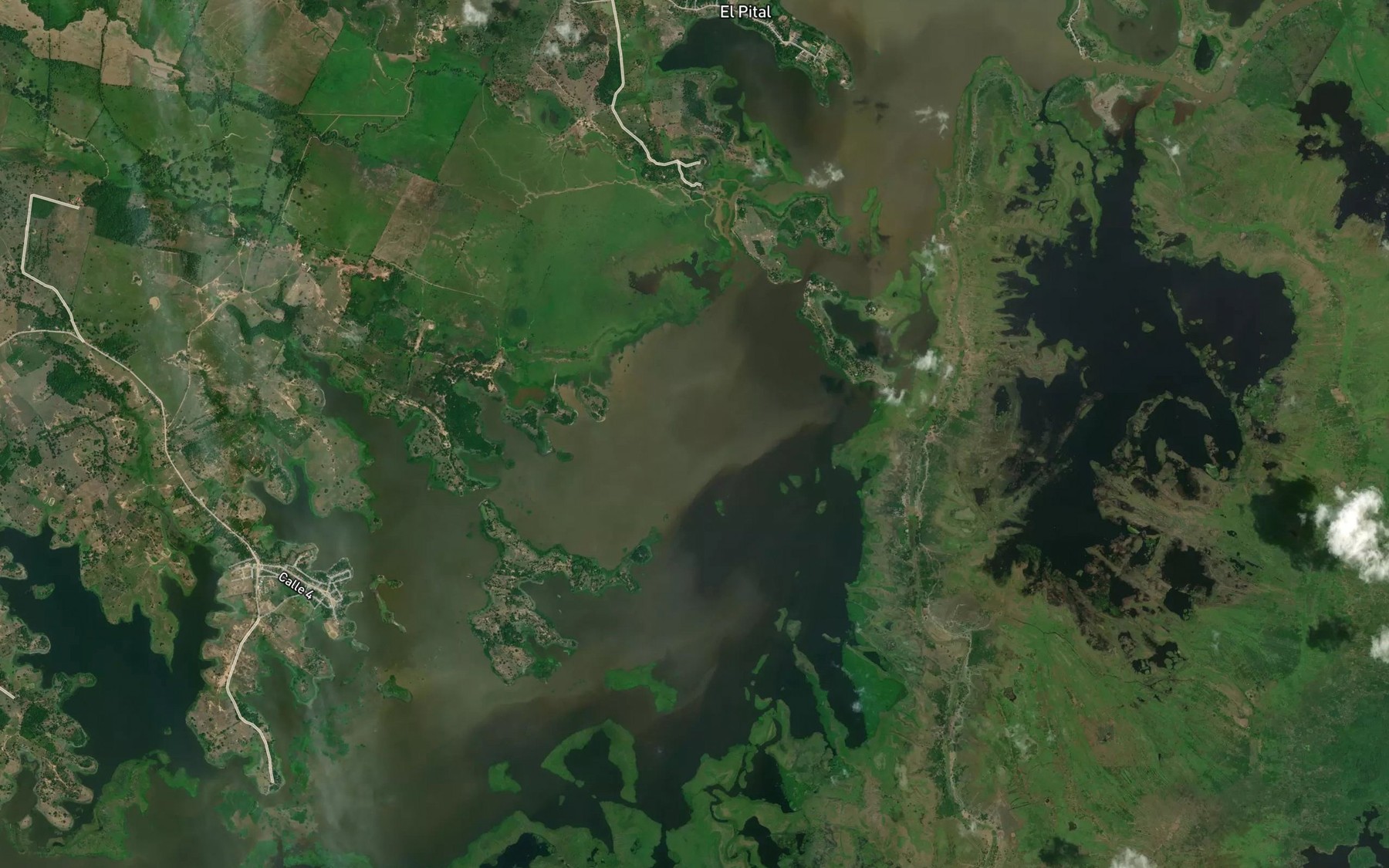 Satellite map of the Cienaga Florida