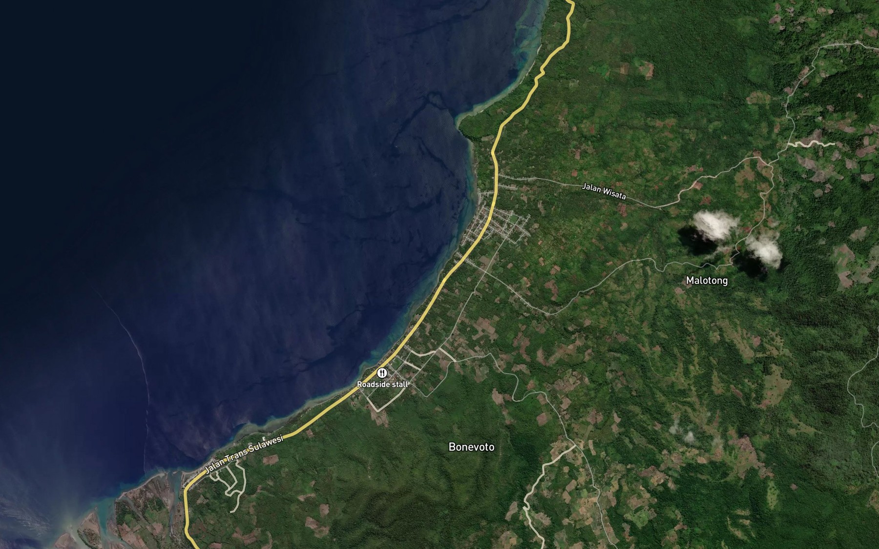 Satellite map of the Ue Amopa