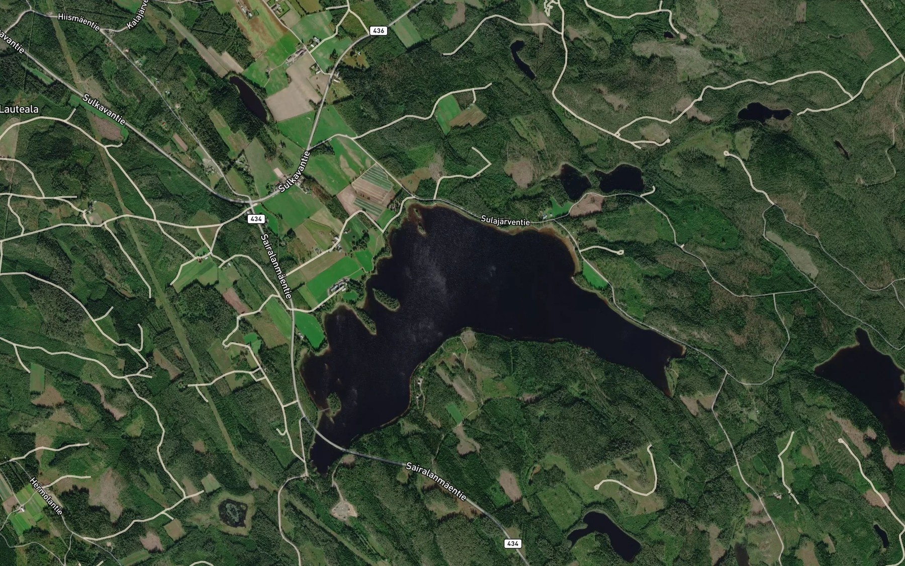 Satellite map of the Sulajarvi