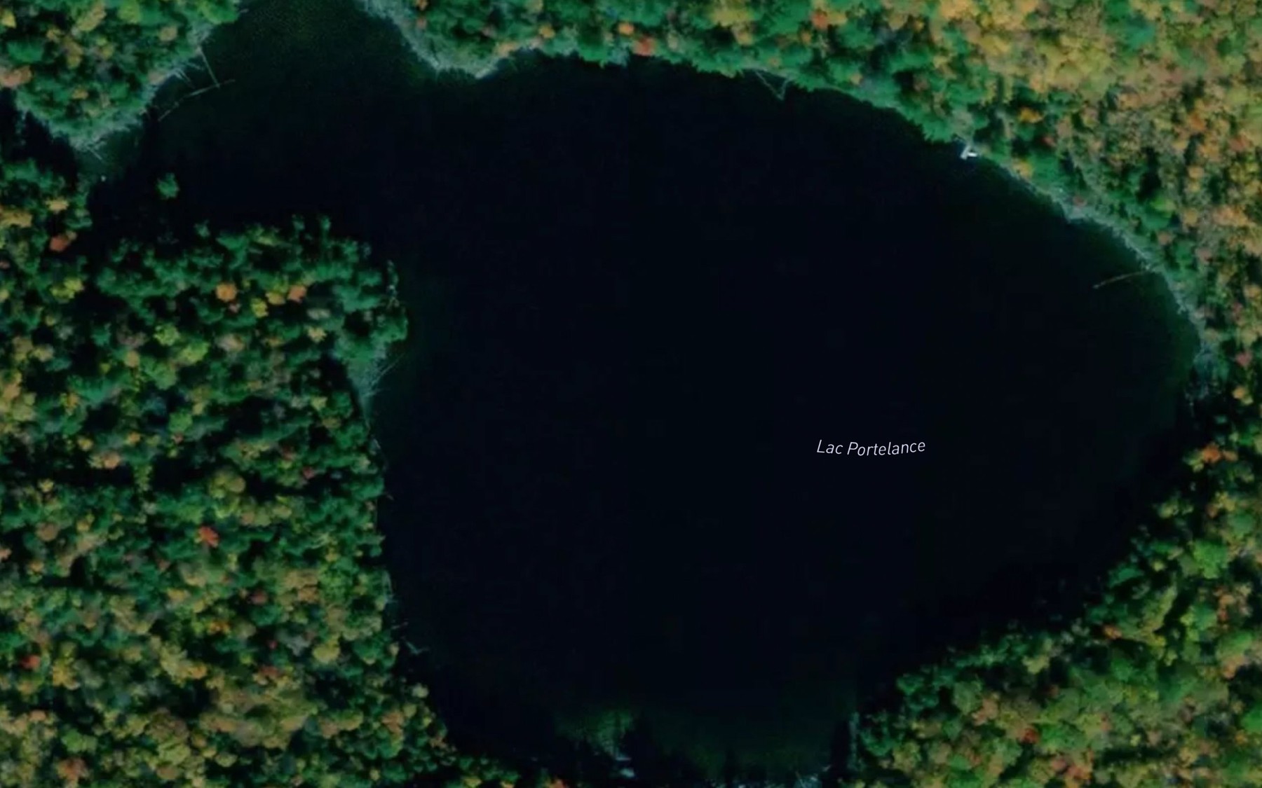 Satellite map of the Lac Portelance