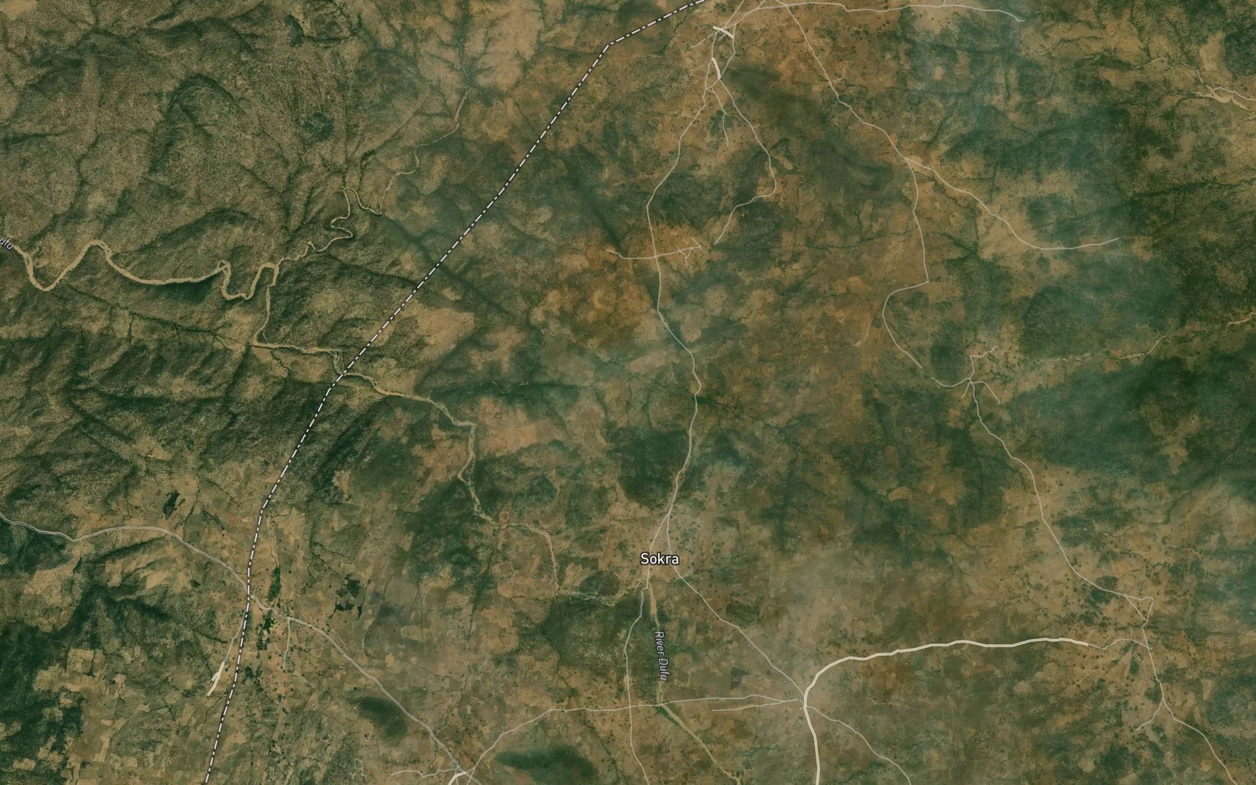Satellite map of the River Ngulaba